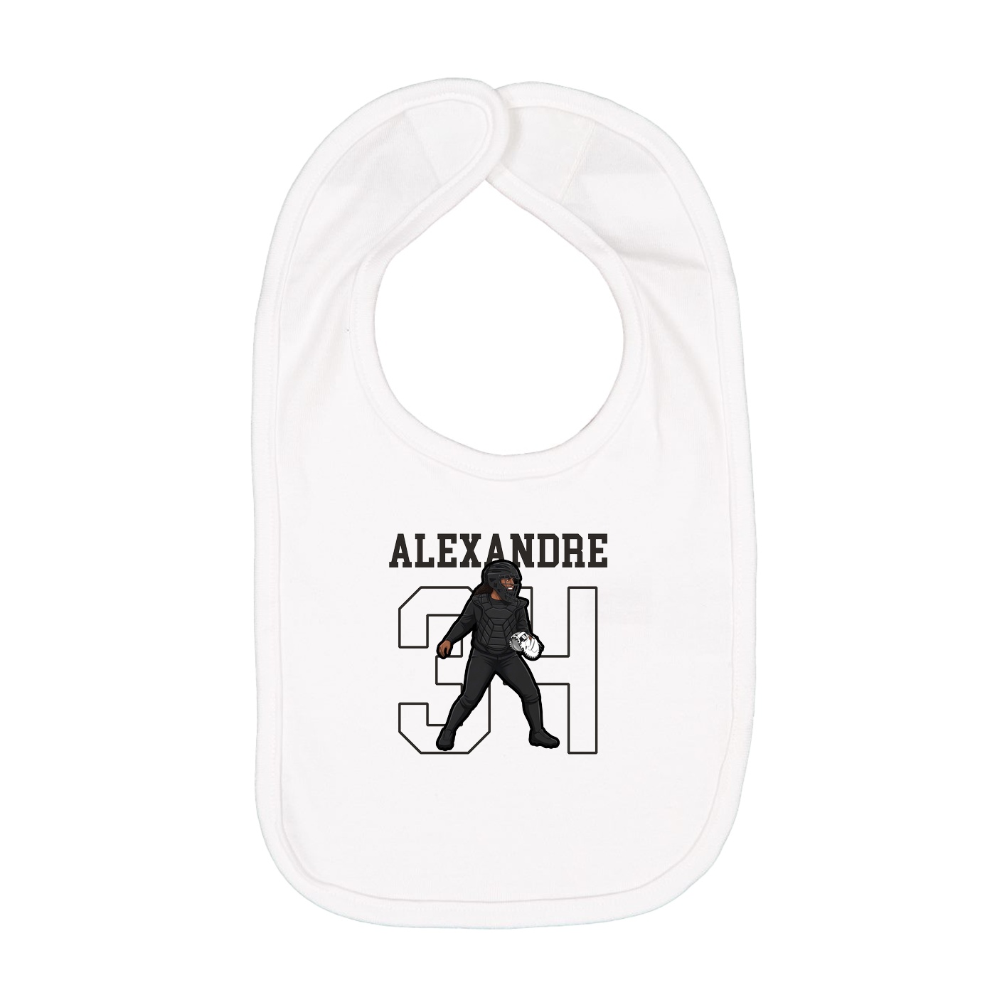 Infant Bib — Shirsey in White