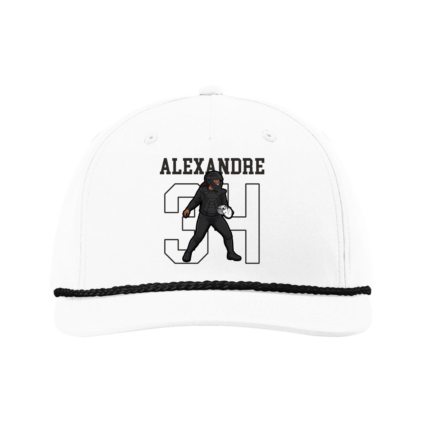 Five-Panel Classic Rope Cap — Shirsey in White