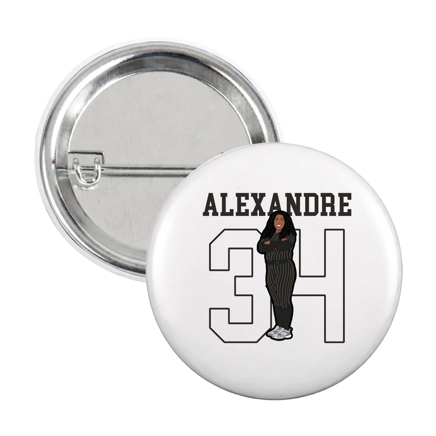 Game Day Button — Shirsey in White