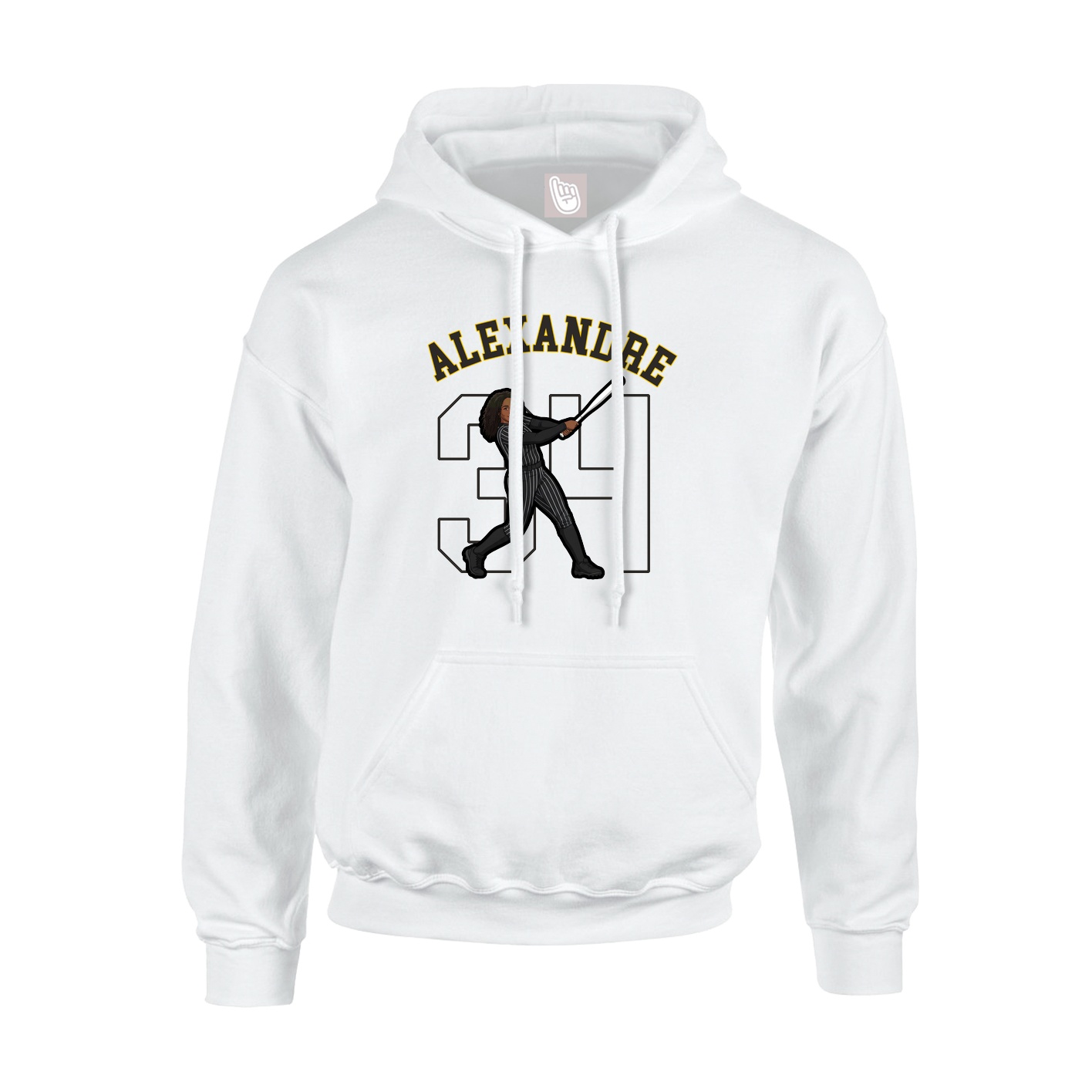 Hoodie — Shirsey Arch in White