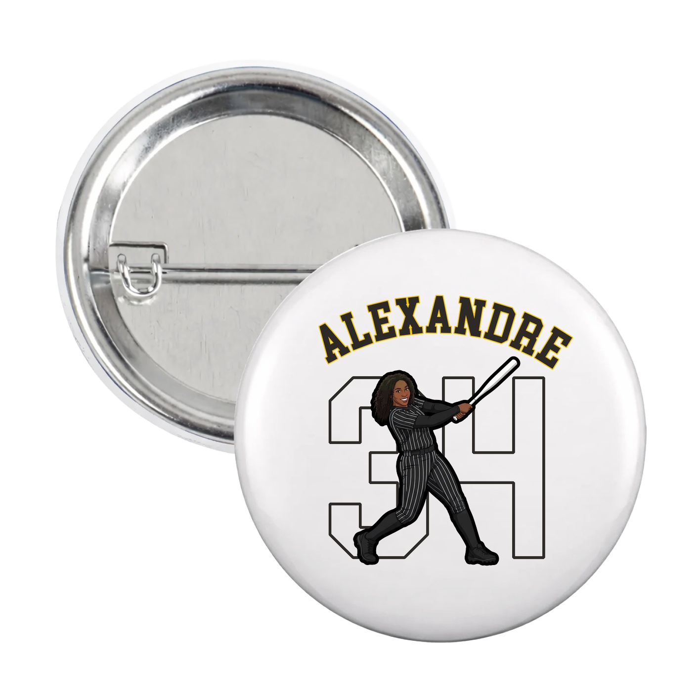Game Day Button — Shirsey Arch in White