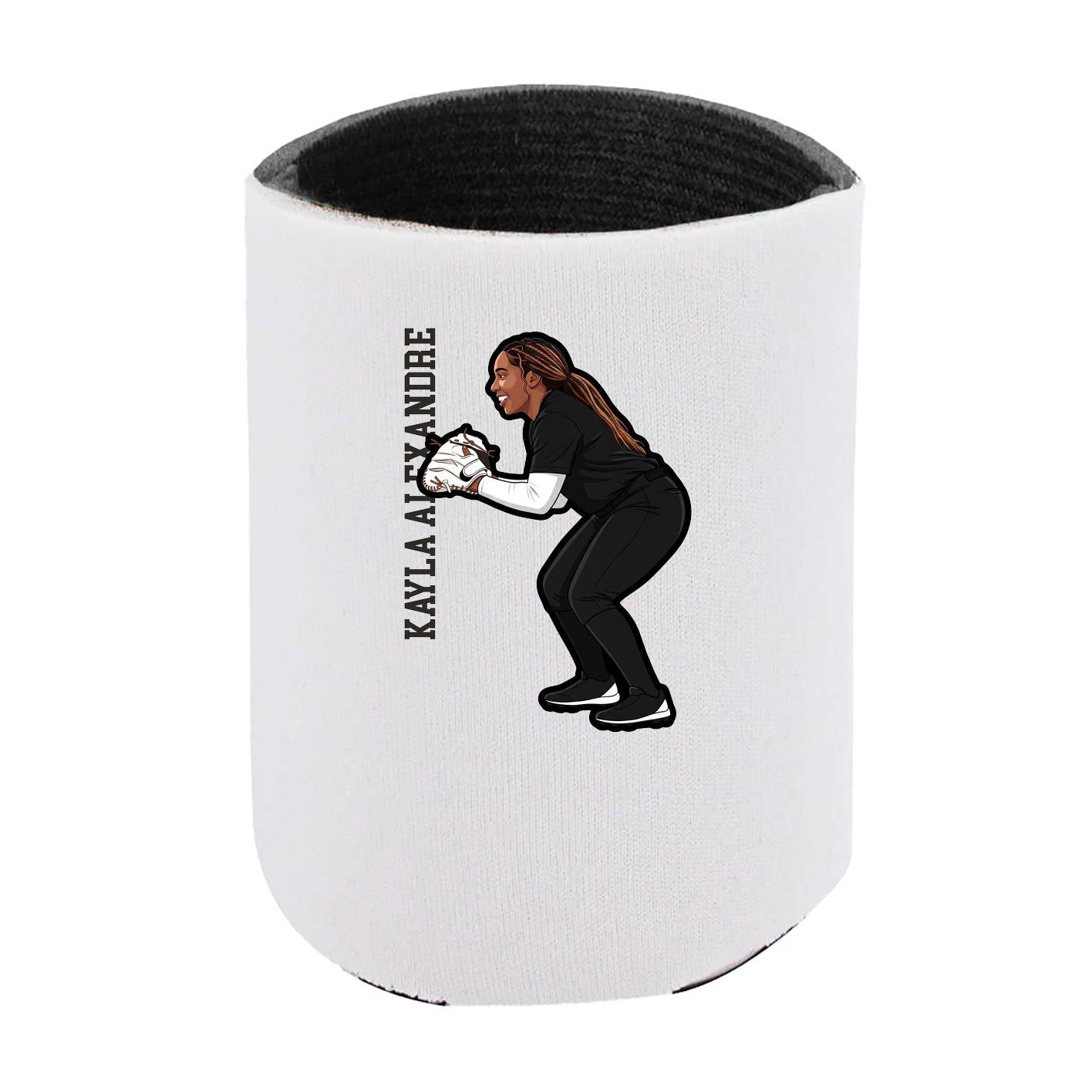 Can Holder — Name Vertical in White