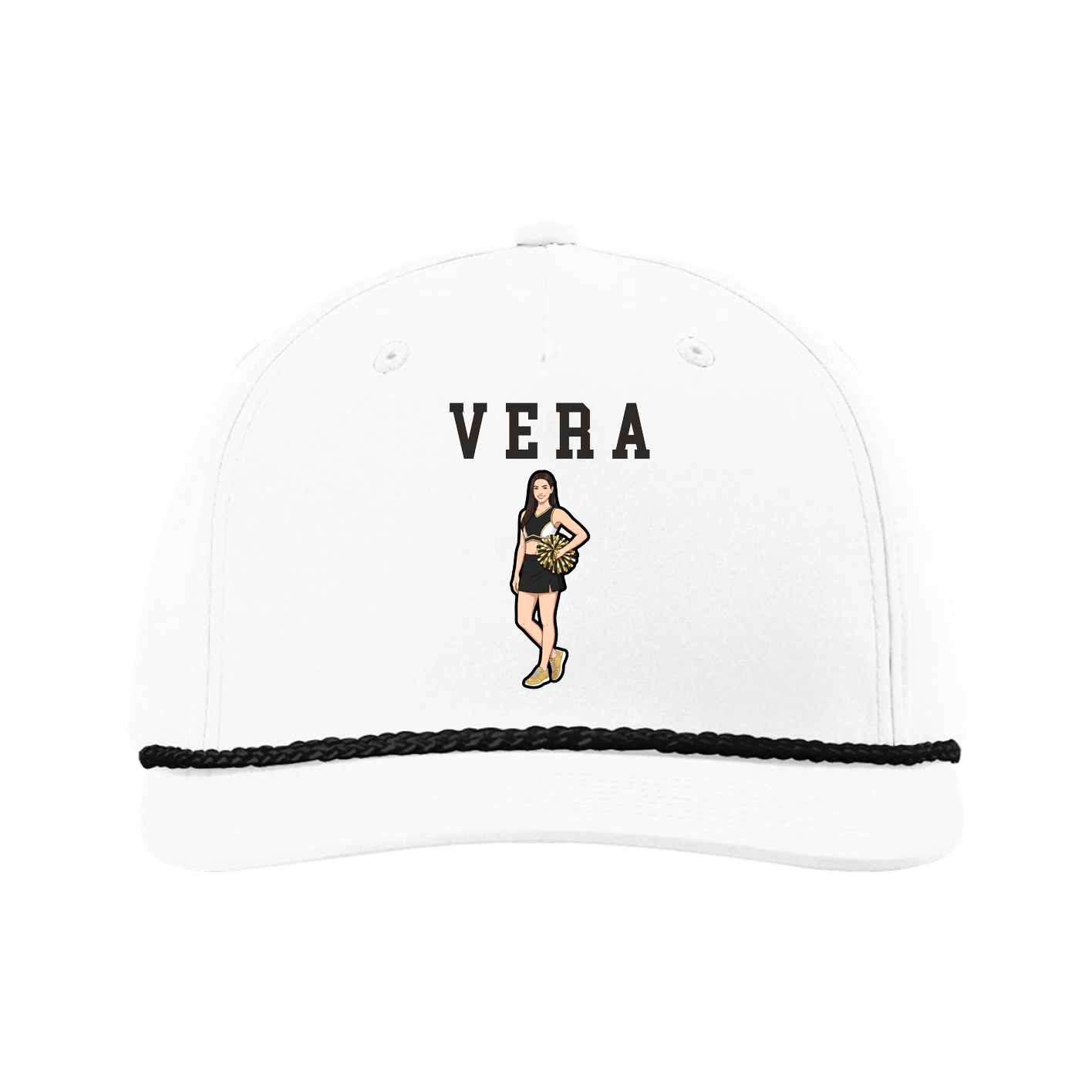 Five-Panel Classic Rope Cap — Shirsey in White