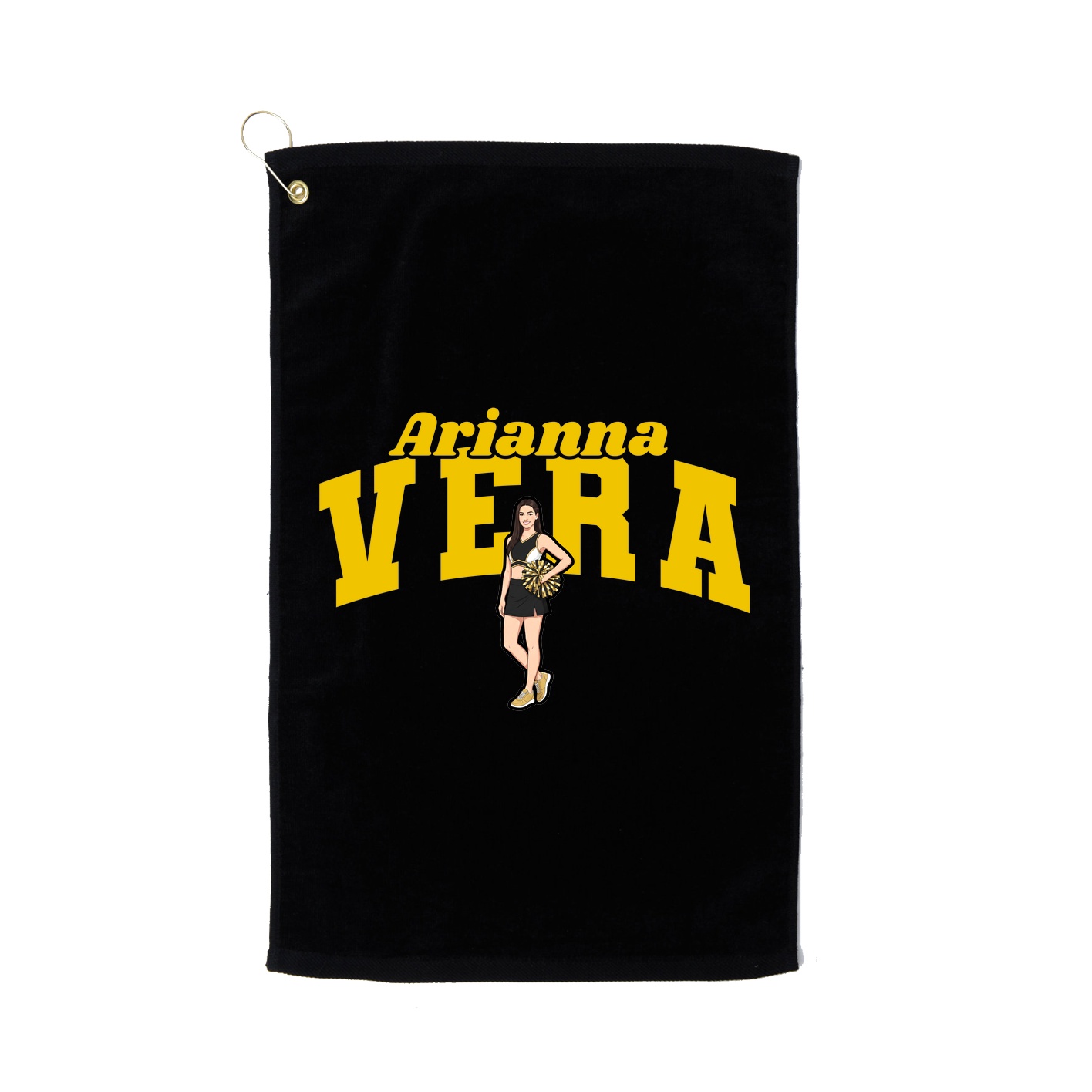 Golf Towel — Signature Arch in Black