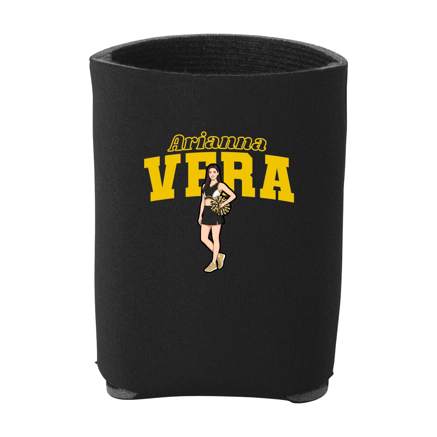 Can Holder — Name Arch in Black