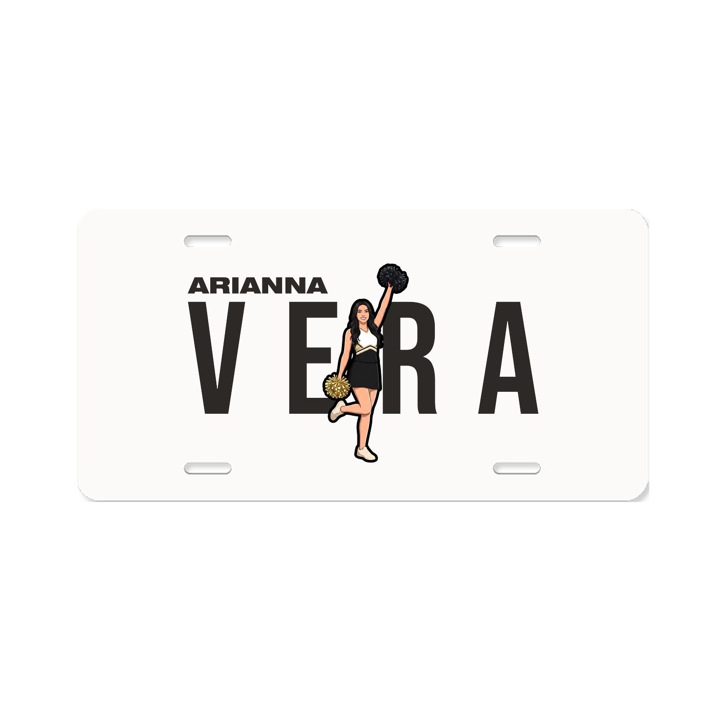 License Plate — Player Name in Classic