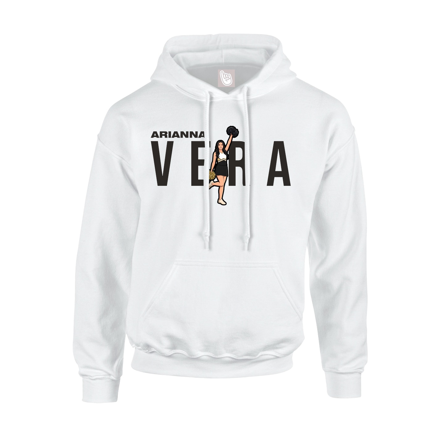 Youth Hoodie — Player Name in White