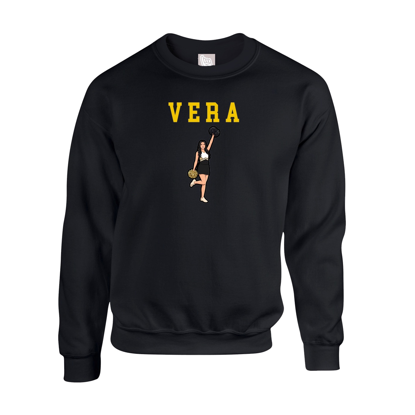 Fleece Crew — Shirsey in Black