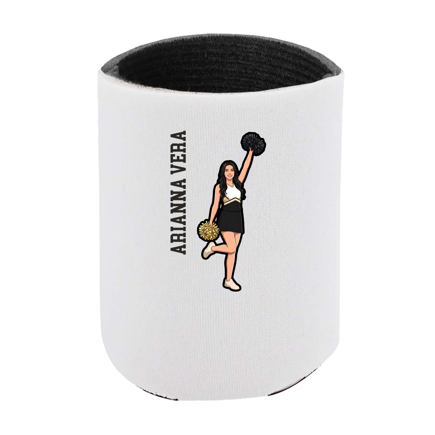 Can Holder — Name Vertical in White