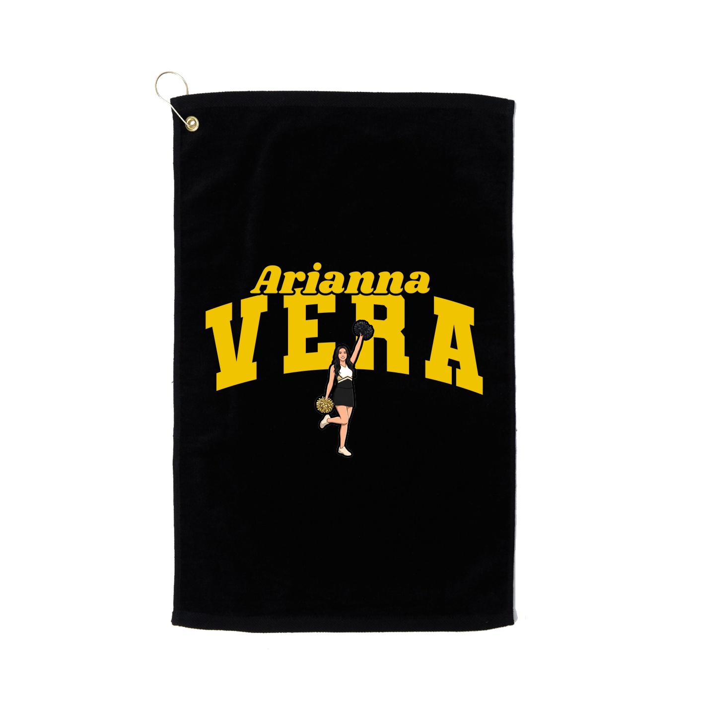 Golf Towel — Signature Arch in Black