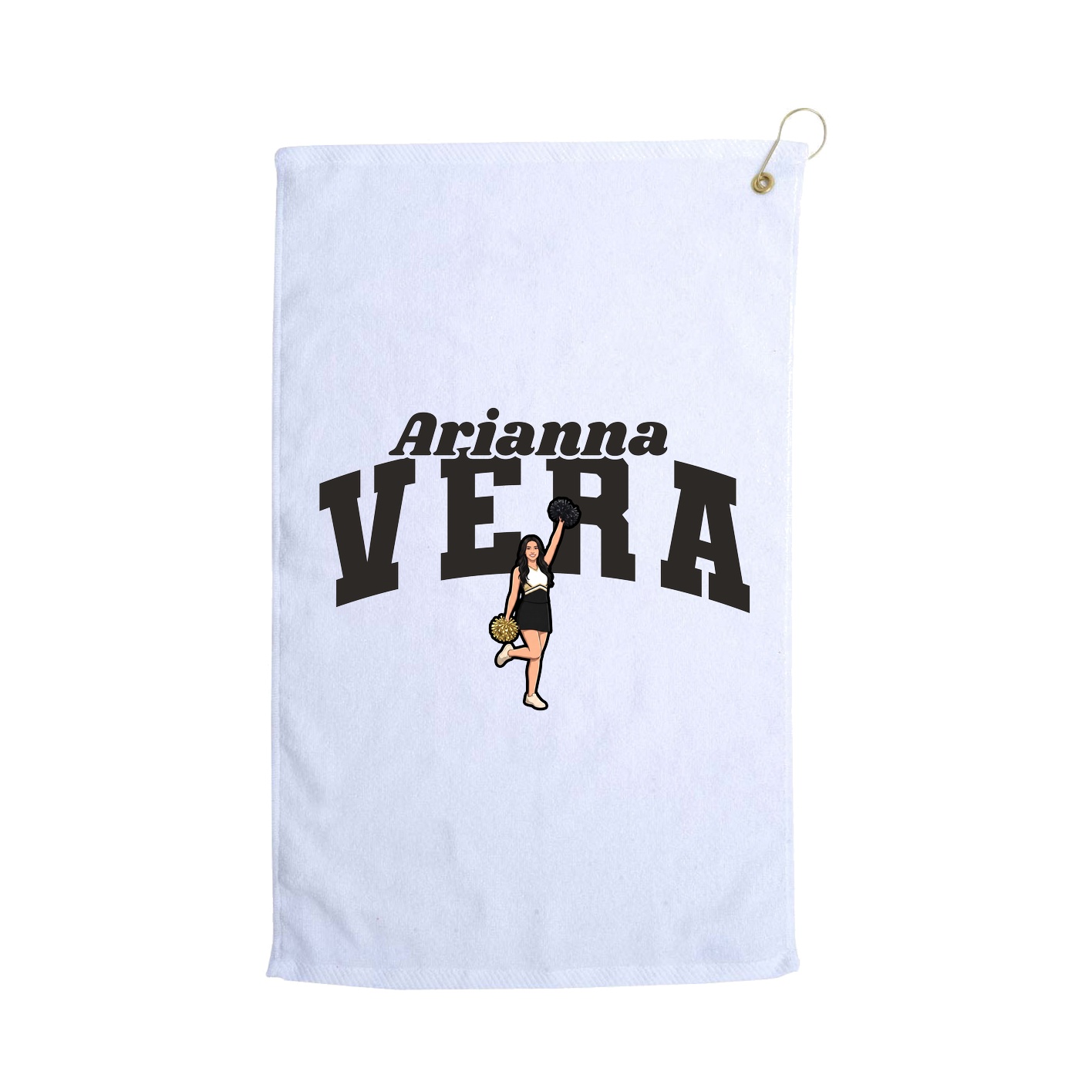 Golf Towel — Signature Arch in White