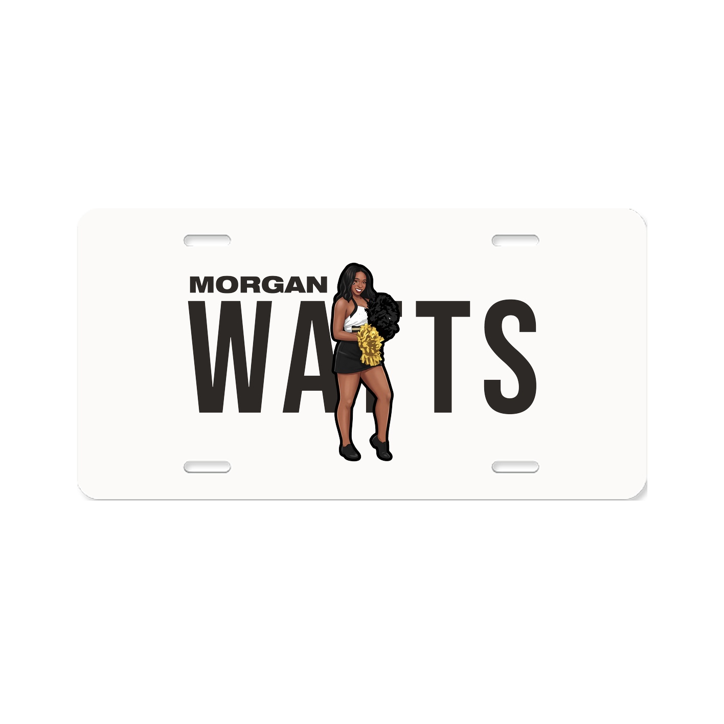 License Plate — Player Name in Classic