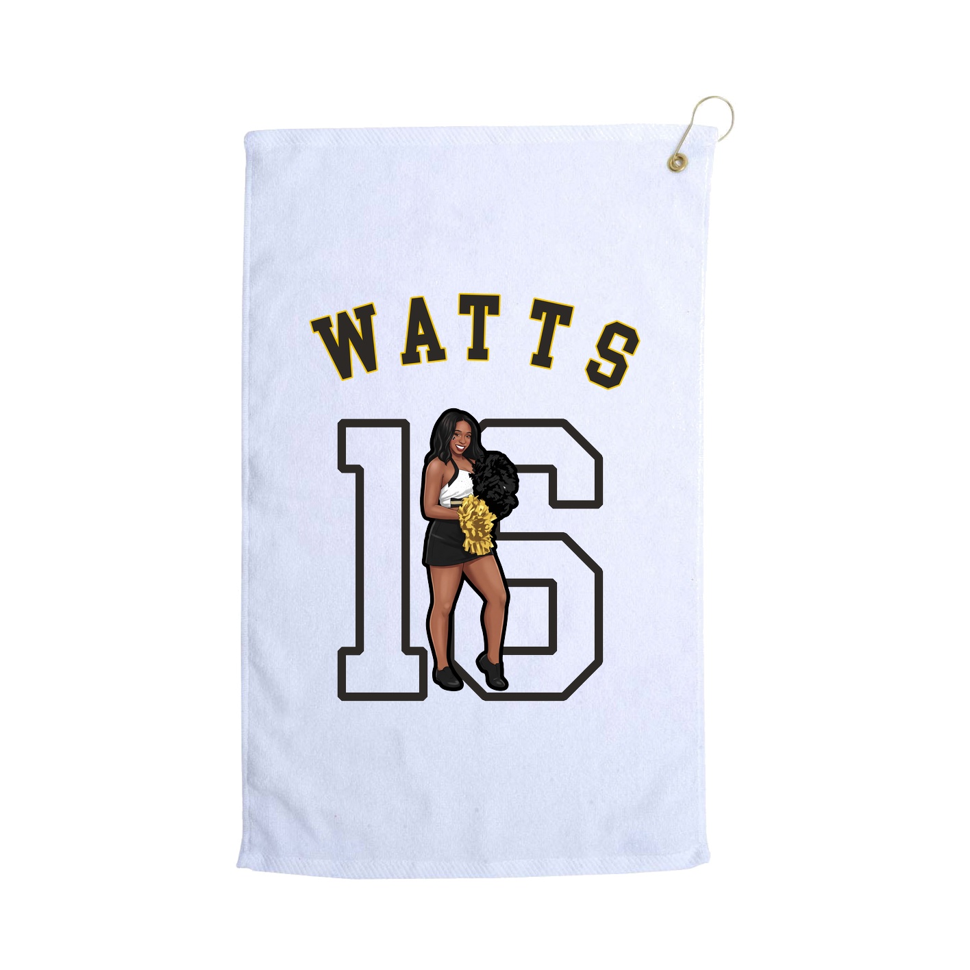 Golf Towel — Shirsey Arch in White
