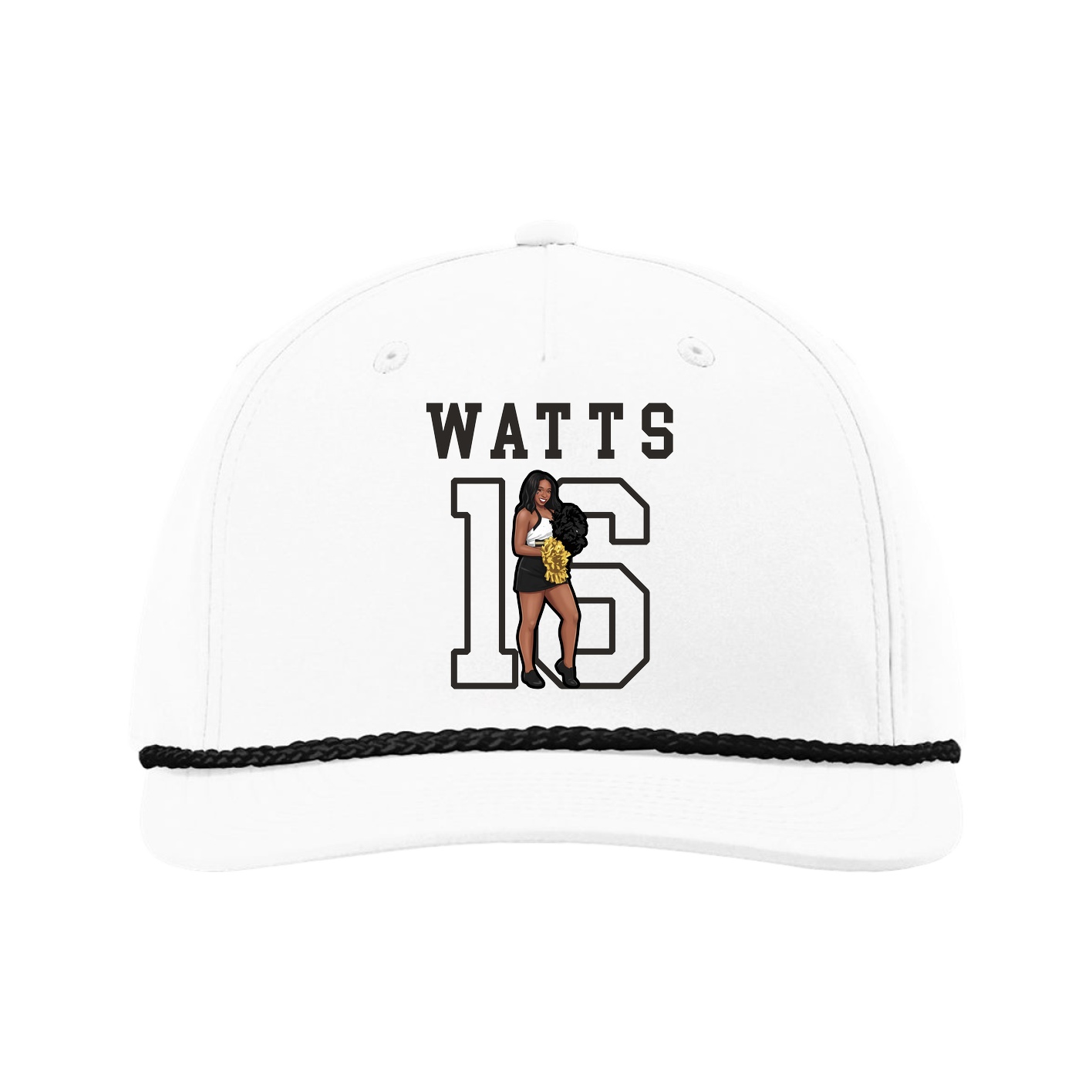 Five-Panel Classic Rope Cap — Shirsey in White