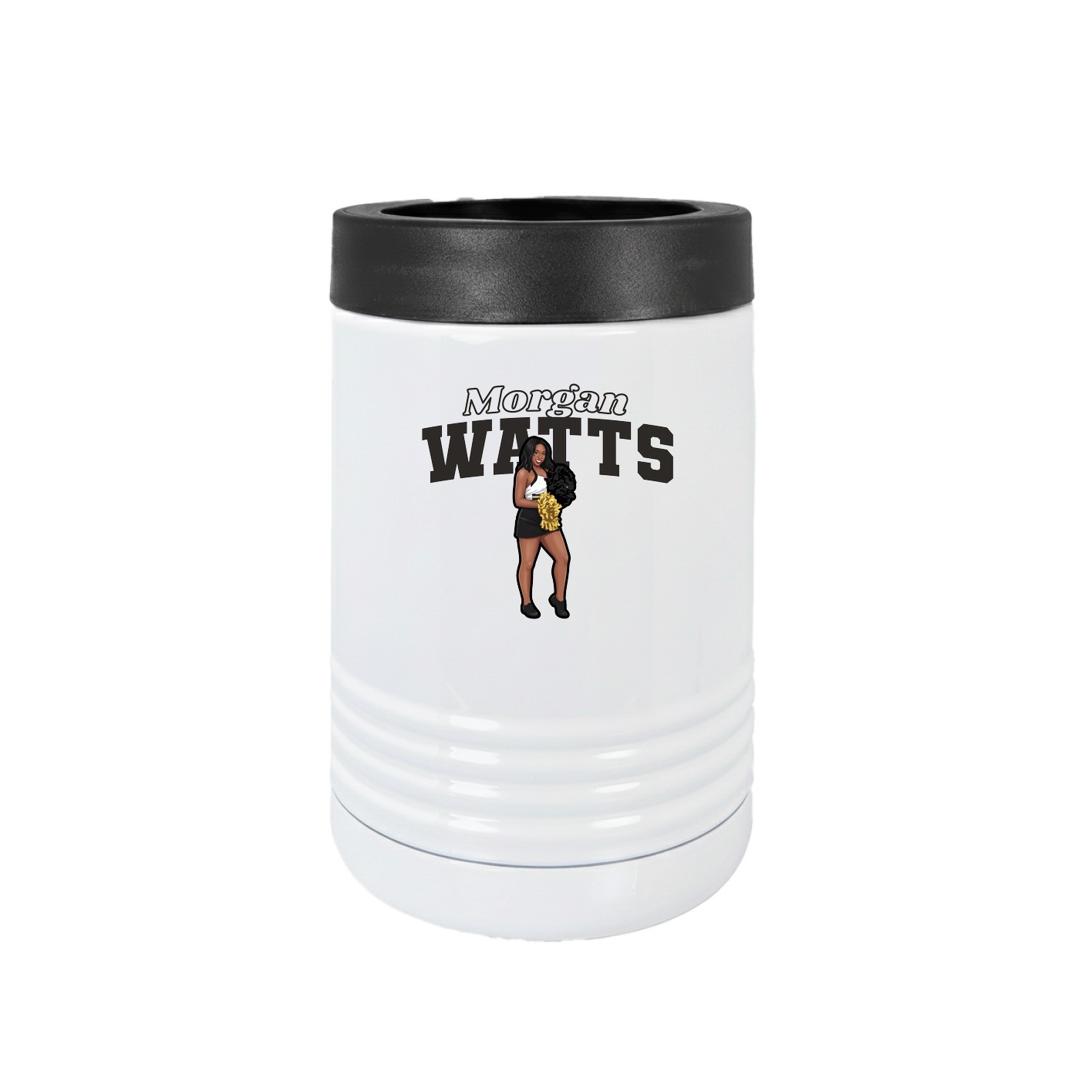 Beverage Holder — Name Arch in White