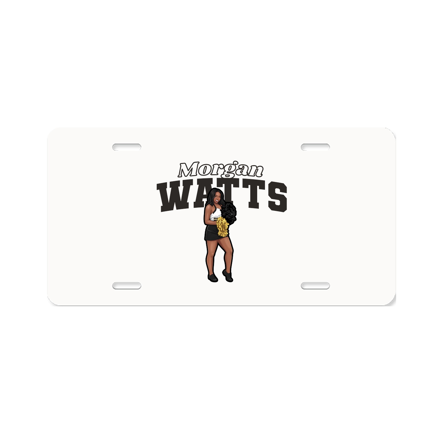 License Plate — Name Arch in Classic