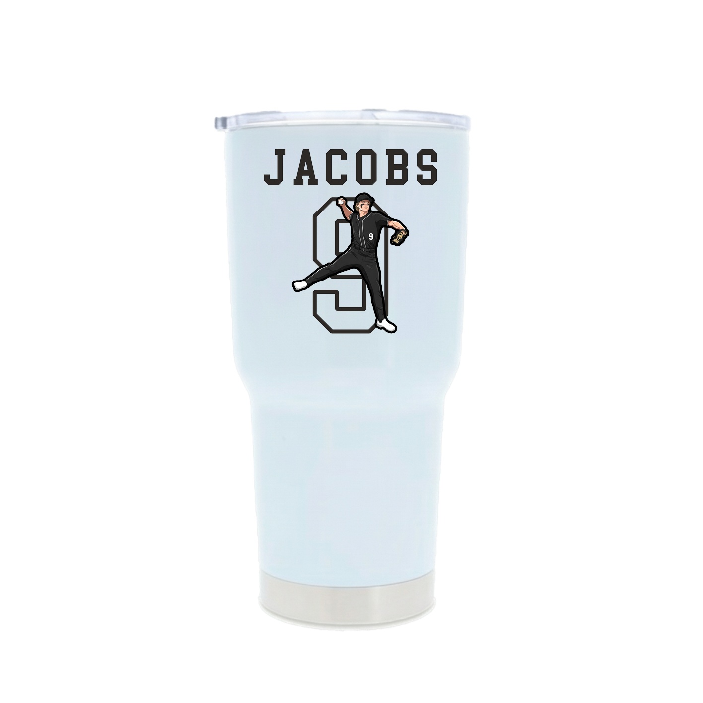 30oz Stainless Steel Tumbler — Shirsey in White