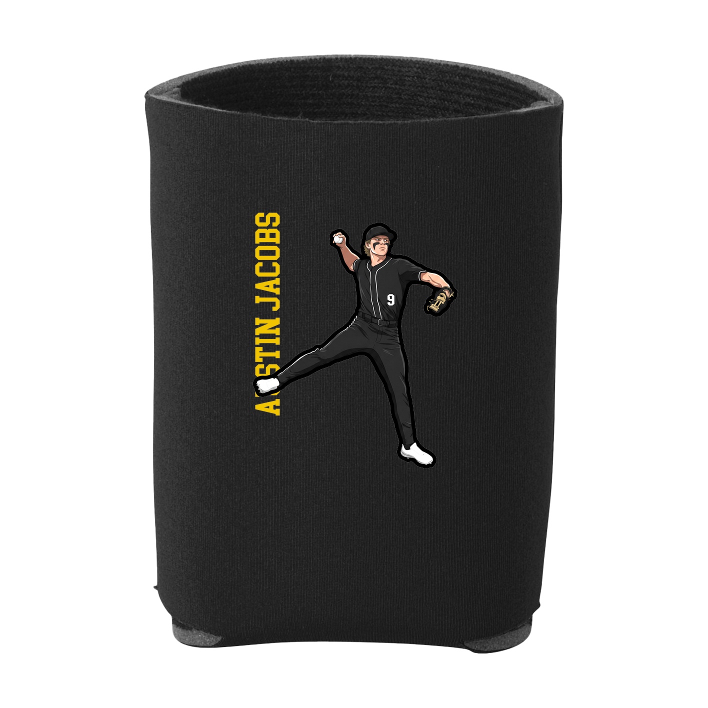 Can Holder — Name Vertical in Black