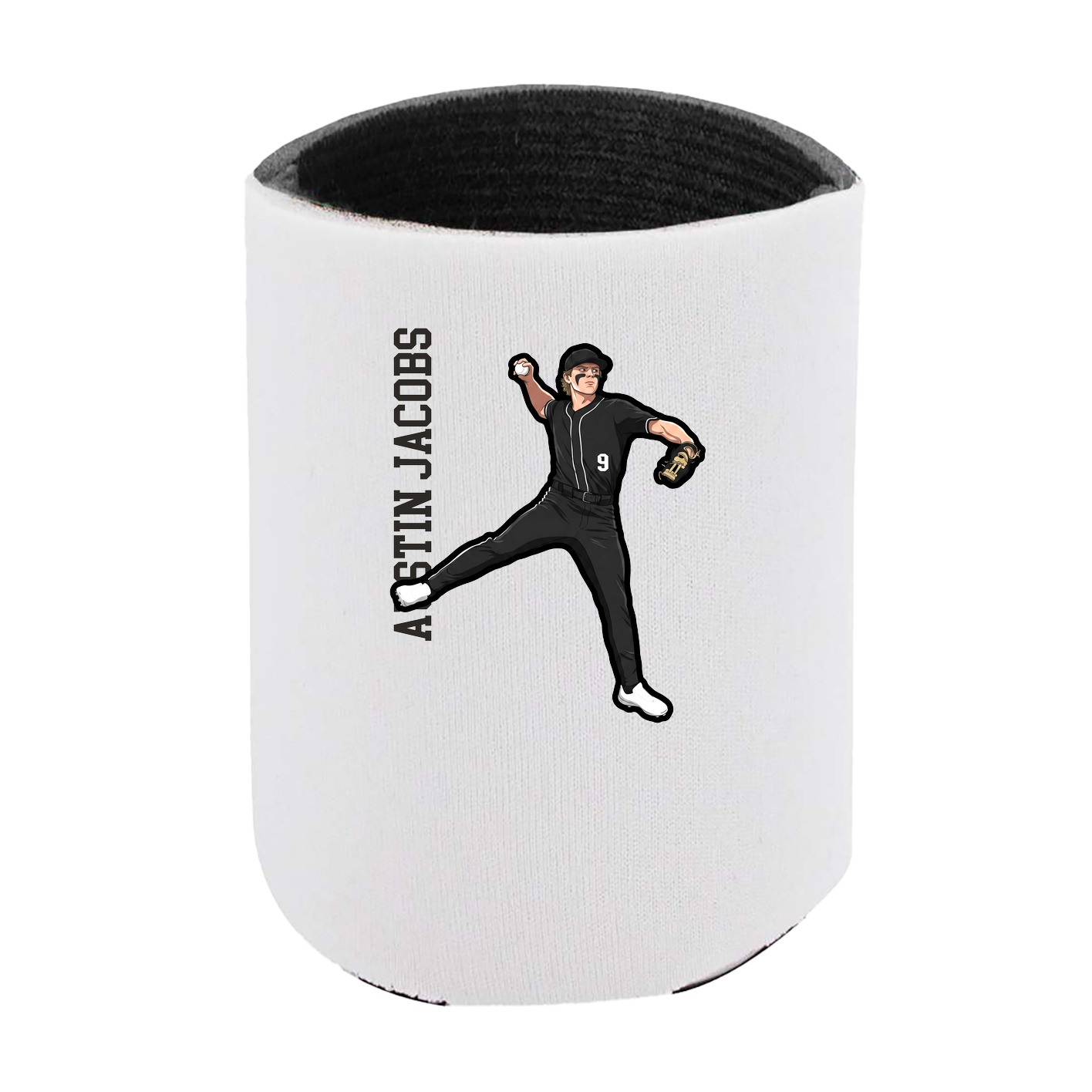 Can Holder — Name Vertical in White