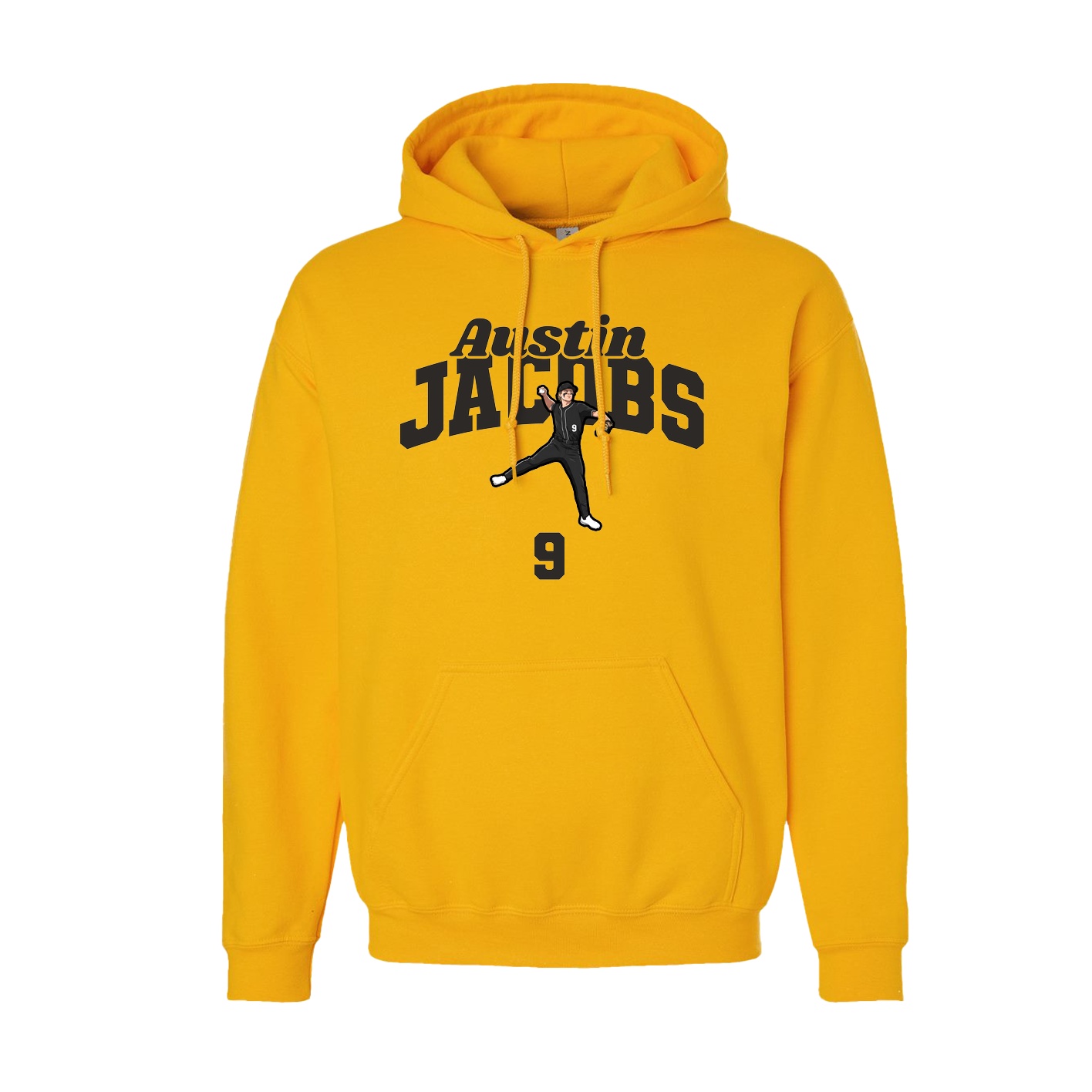 Youth Hoodie — Signature Arch in Gold