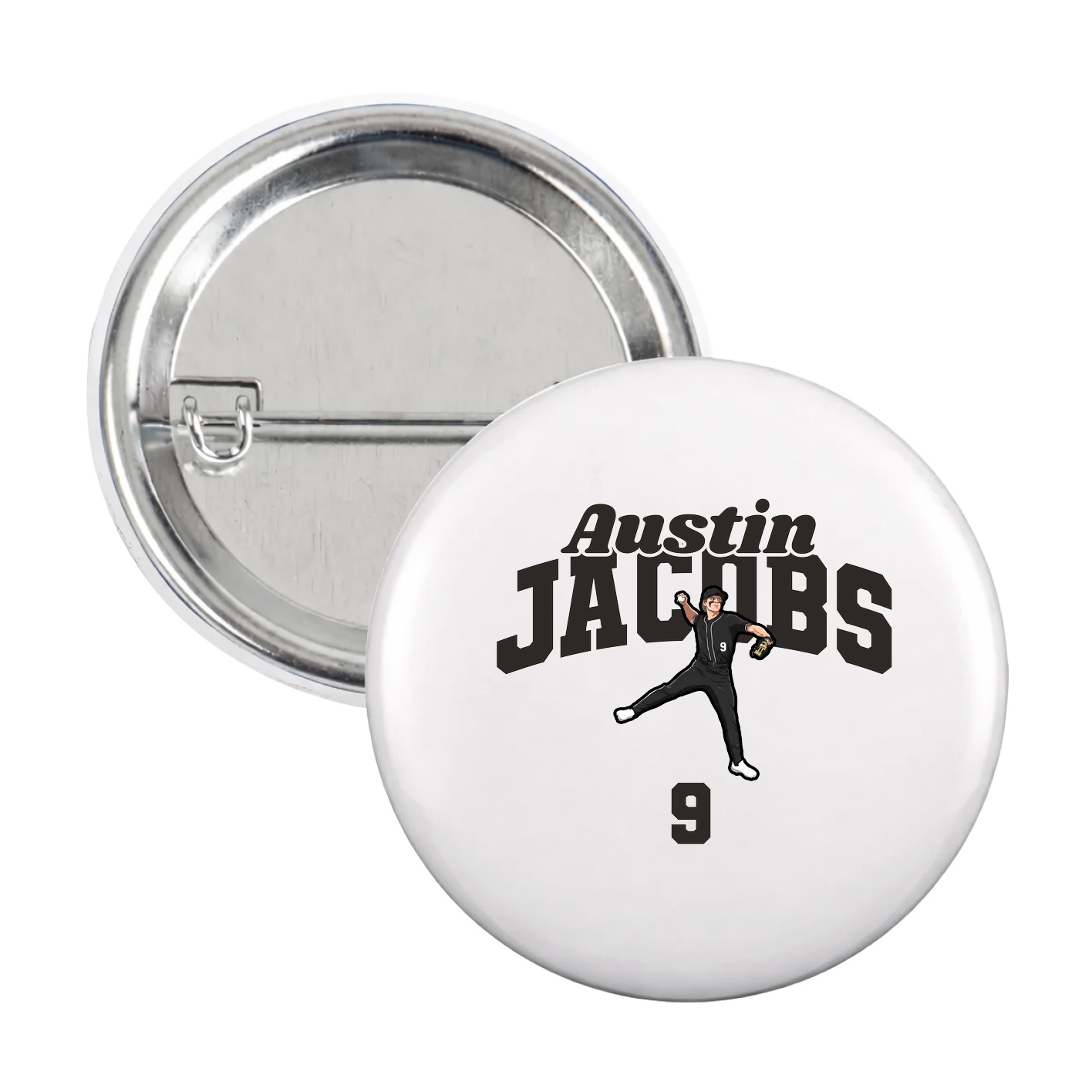 Game Day Button — Signature Arch in White