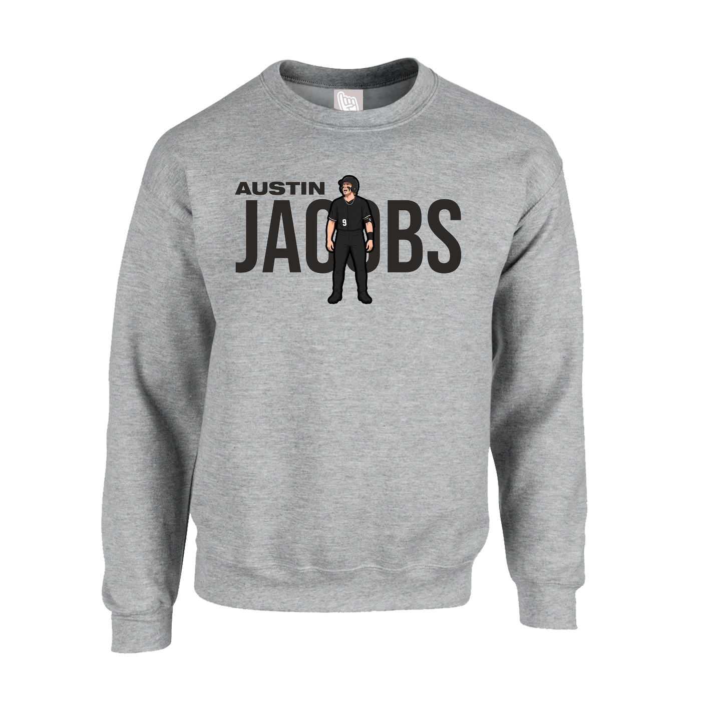 Fleece Crew — Player Name in Grey