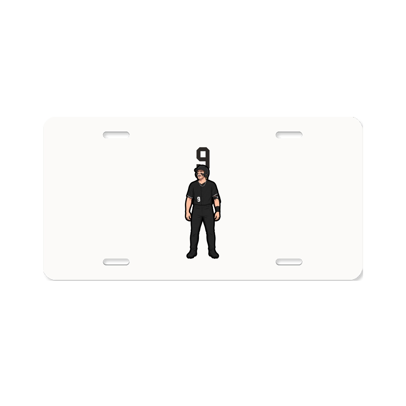 License Plate — Number Top in Classic