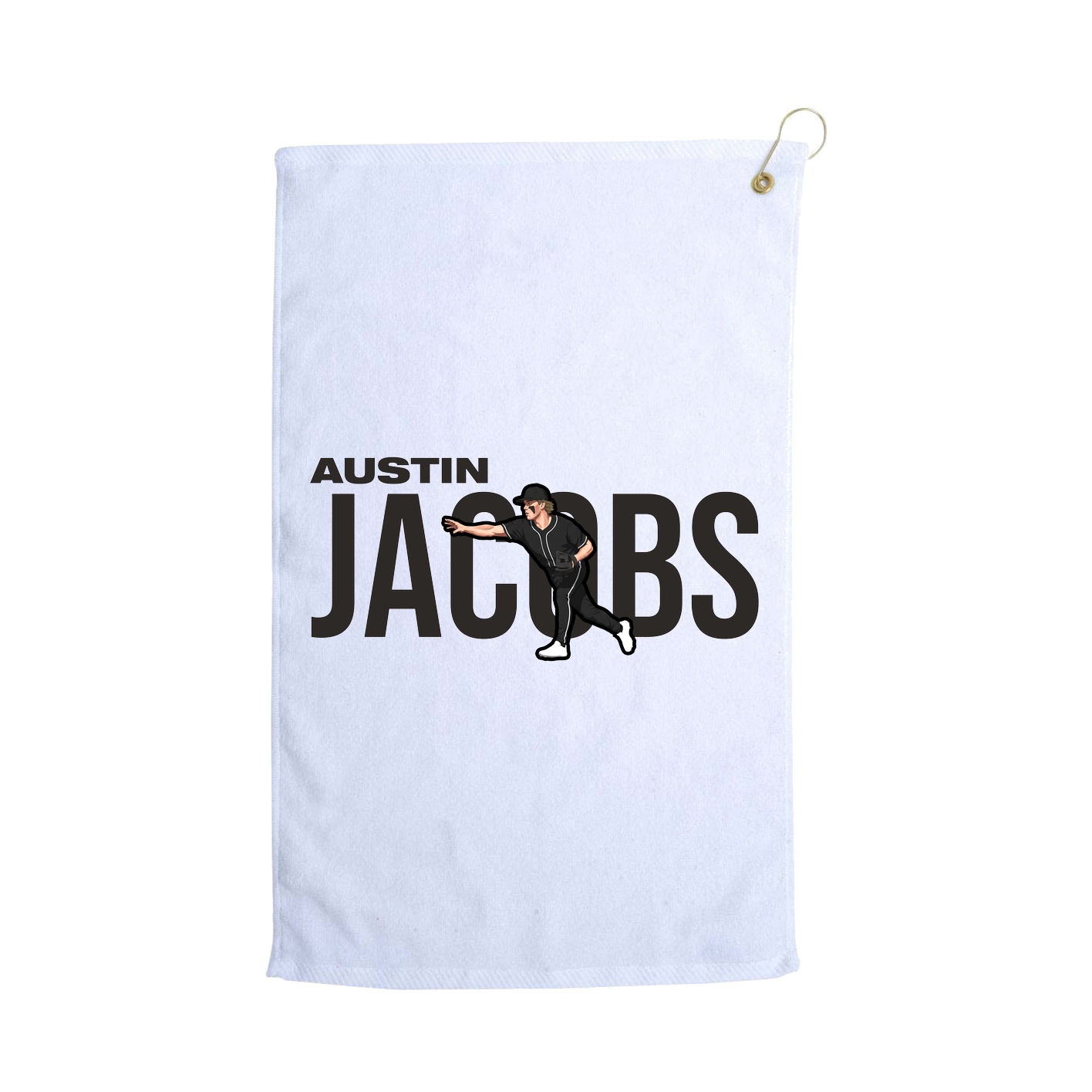 Golf Towel — Player Name in White