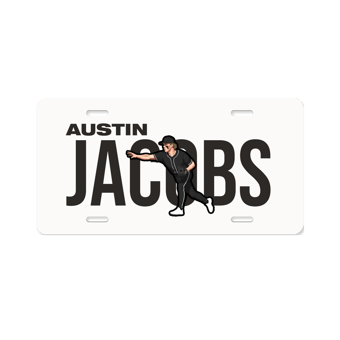 License Plate — Player Name in Classic