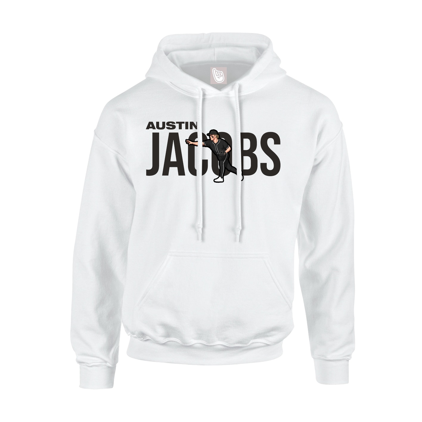 Youth Hoodie — Player Name in White