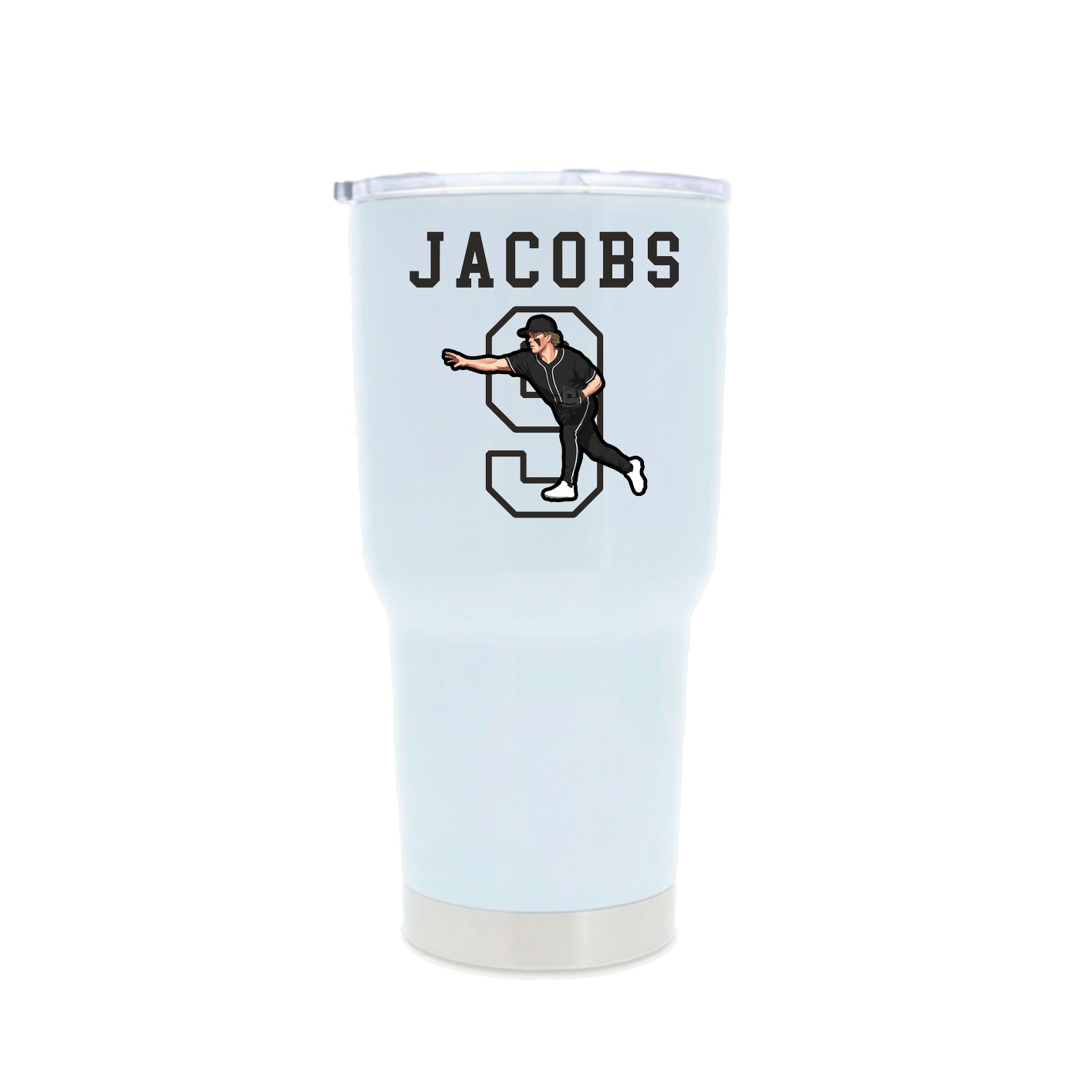 30oz Stainless Steel Tumbler — Shirsey in White