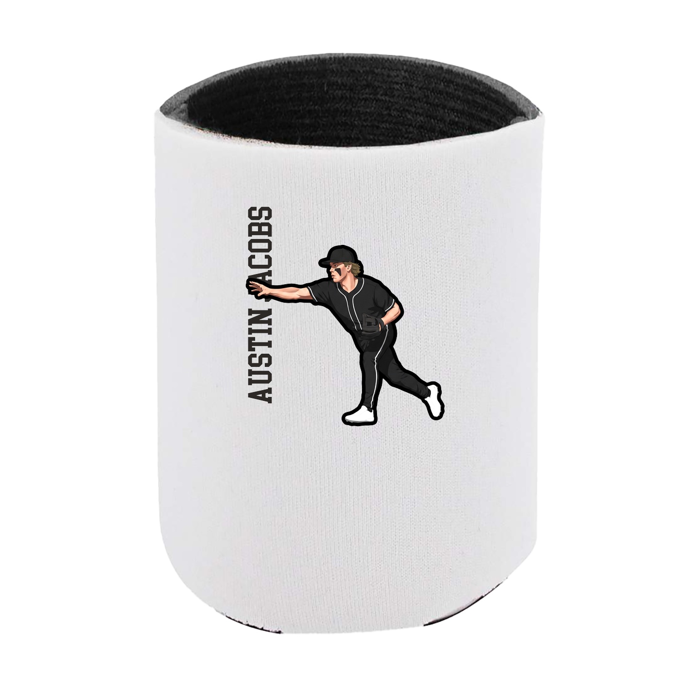 Can Holder — Name Vertical in White