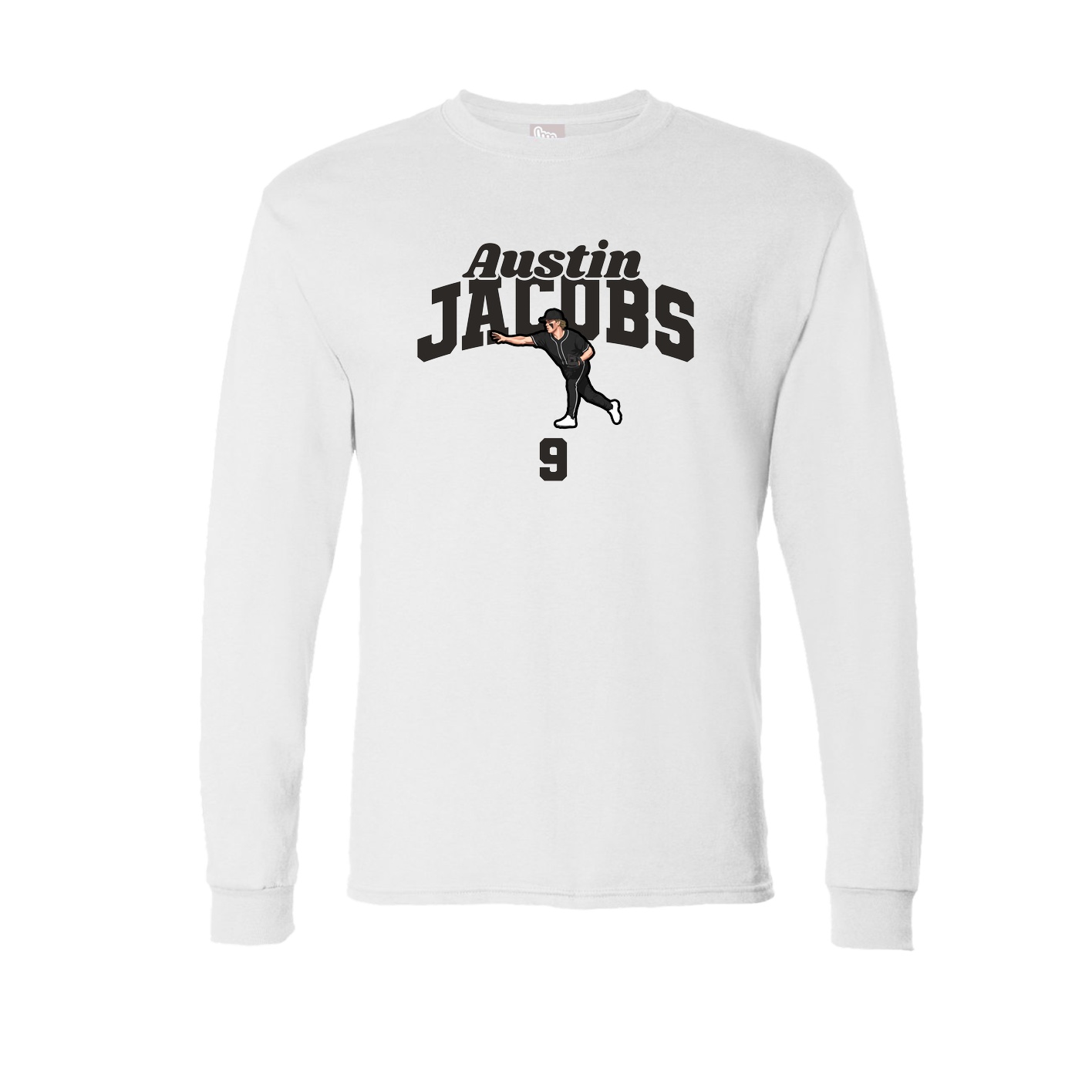 Long Sleeve Tee — Signature Arch in White