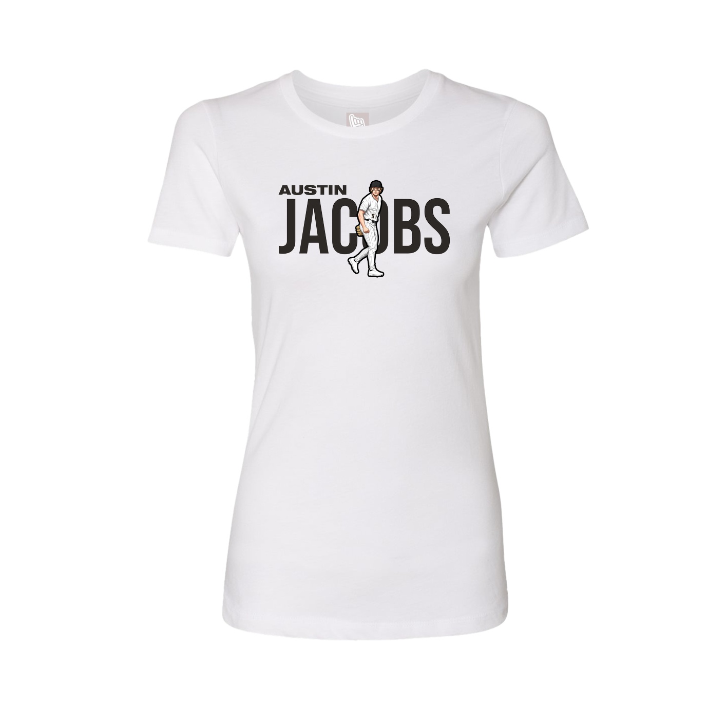 Womens Tee — Player Name in White
