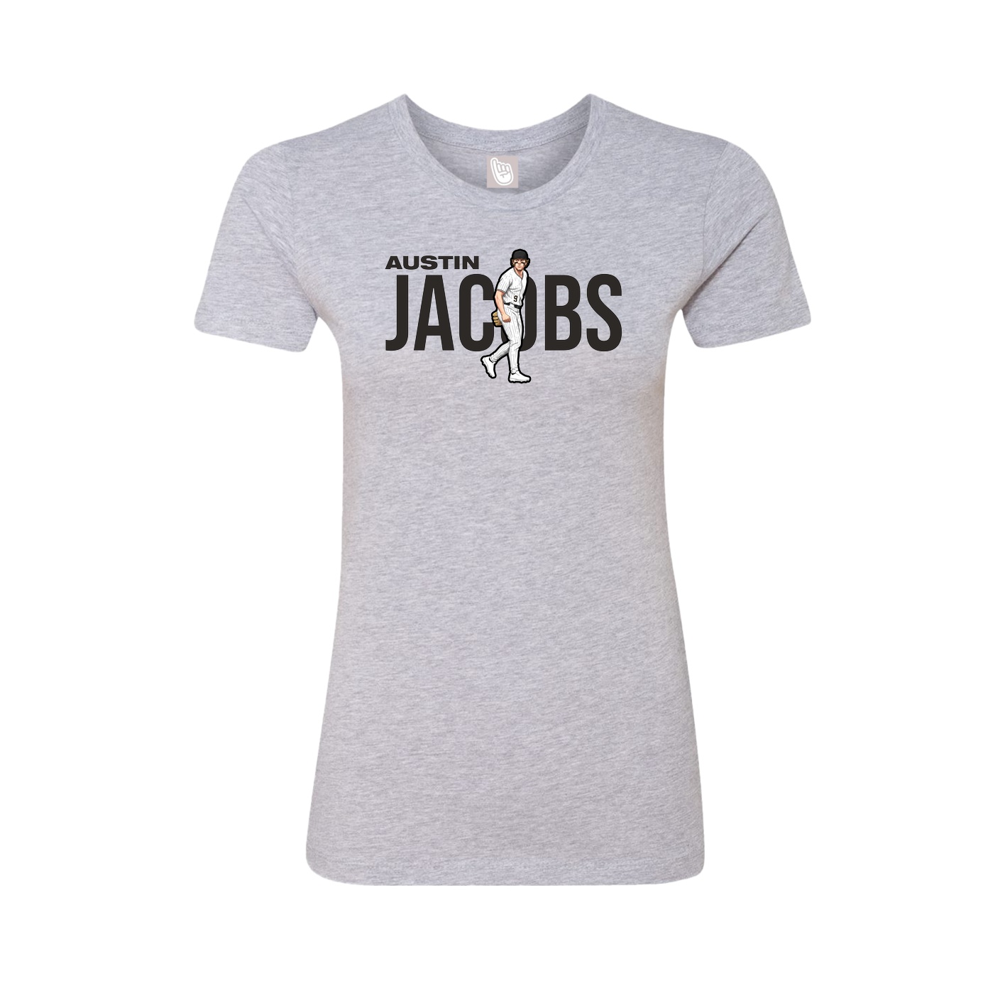 Womens Tee — Player Name in Grey