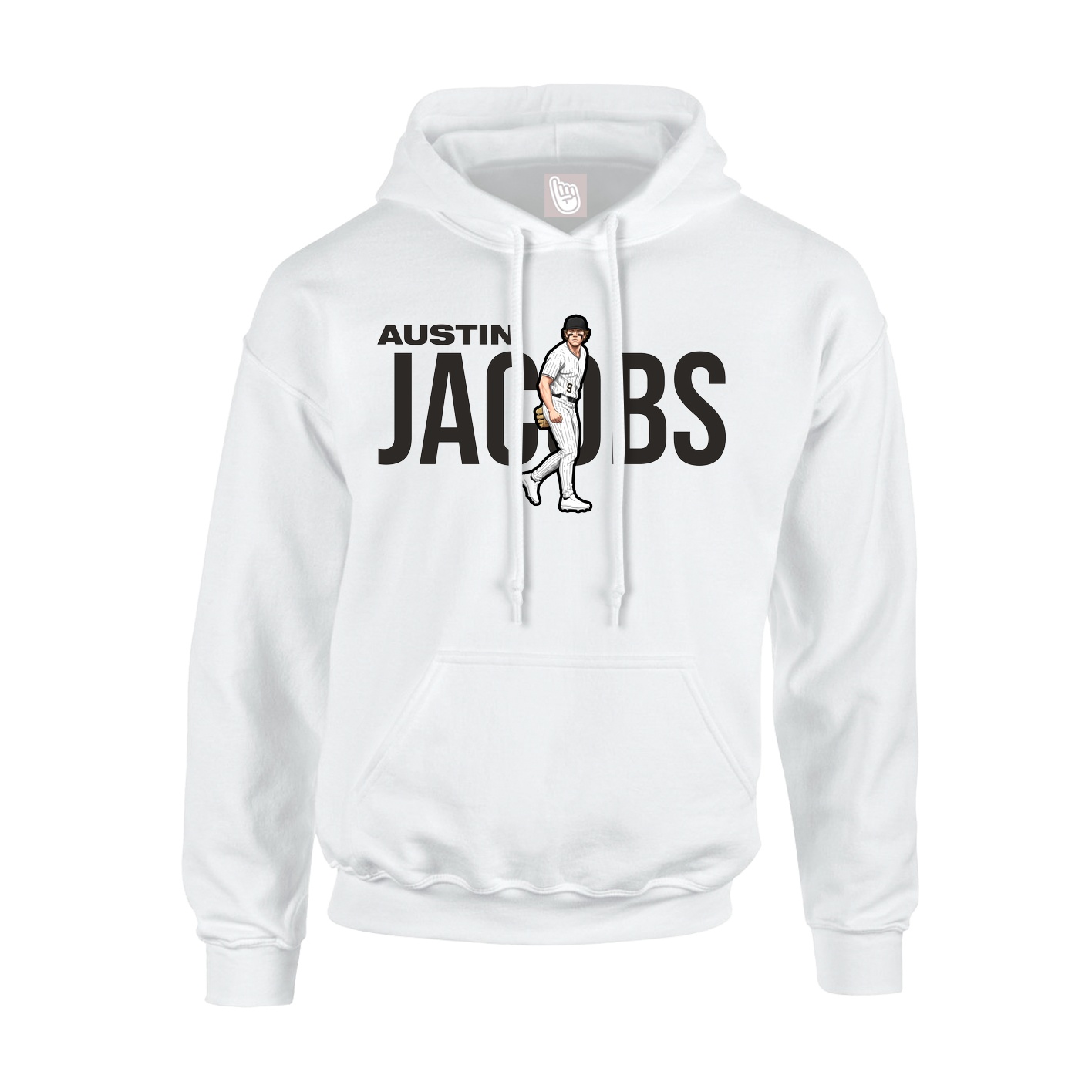 Youth Hoodie — Player Name in White