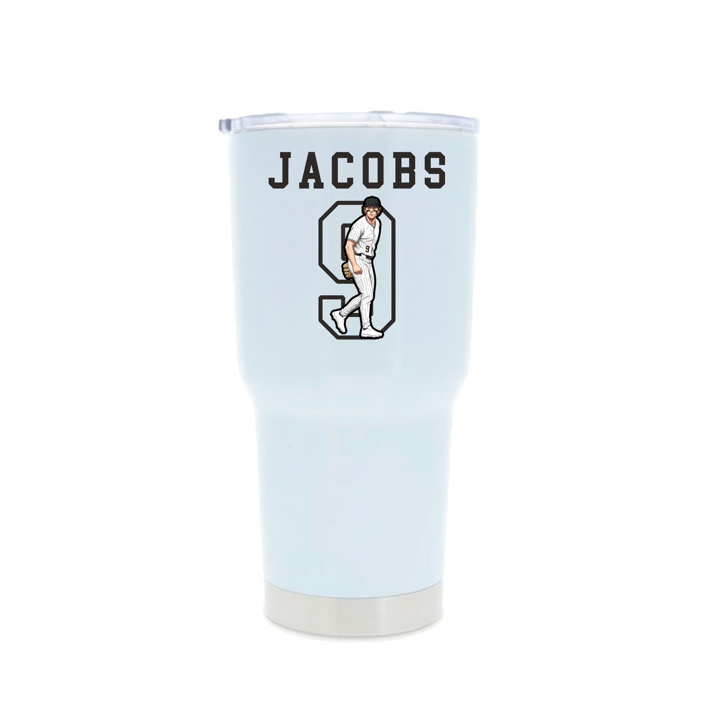 30oz Stainless Steel Tumbler — Shirsey in White