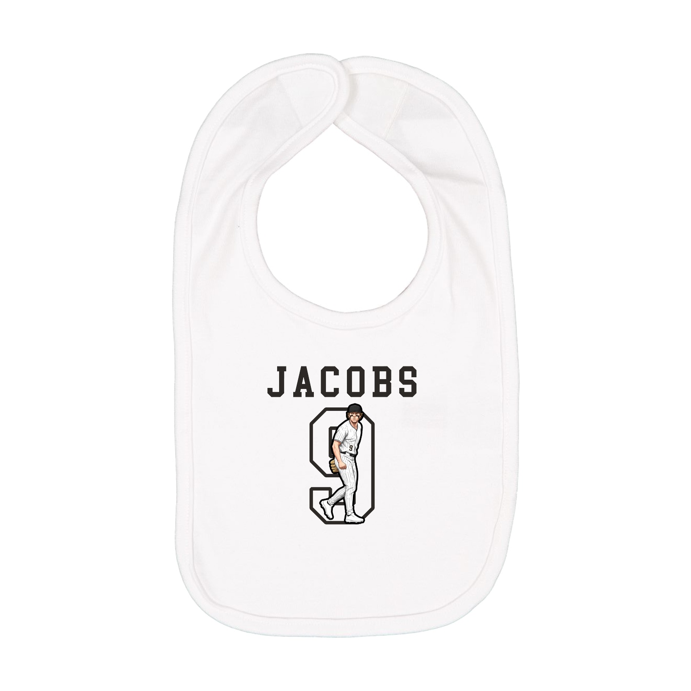 Infant Bib — Shirsey in White