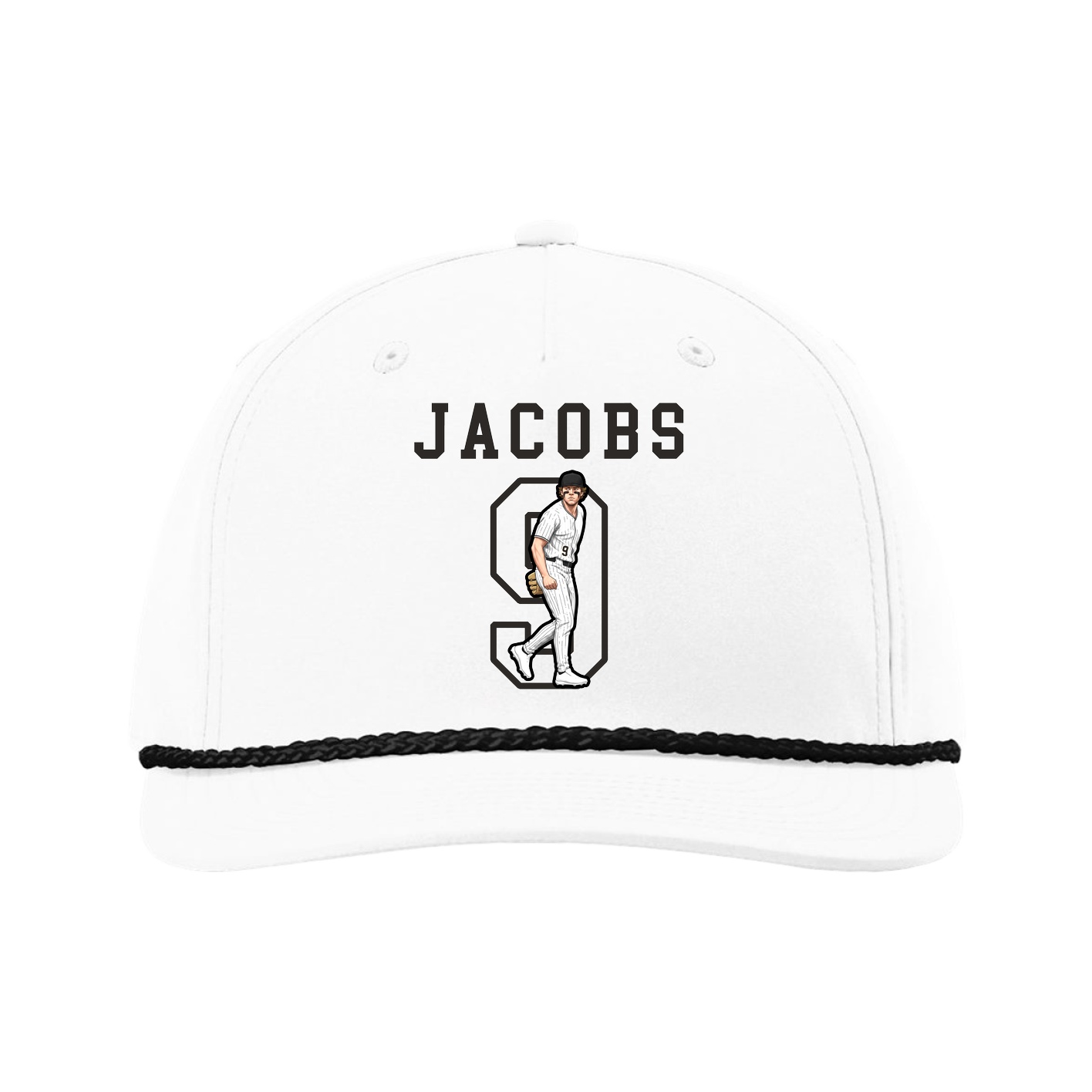 Five-Panel Classic Rope Cap — Shirsey in White