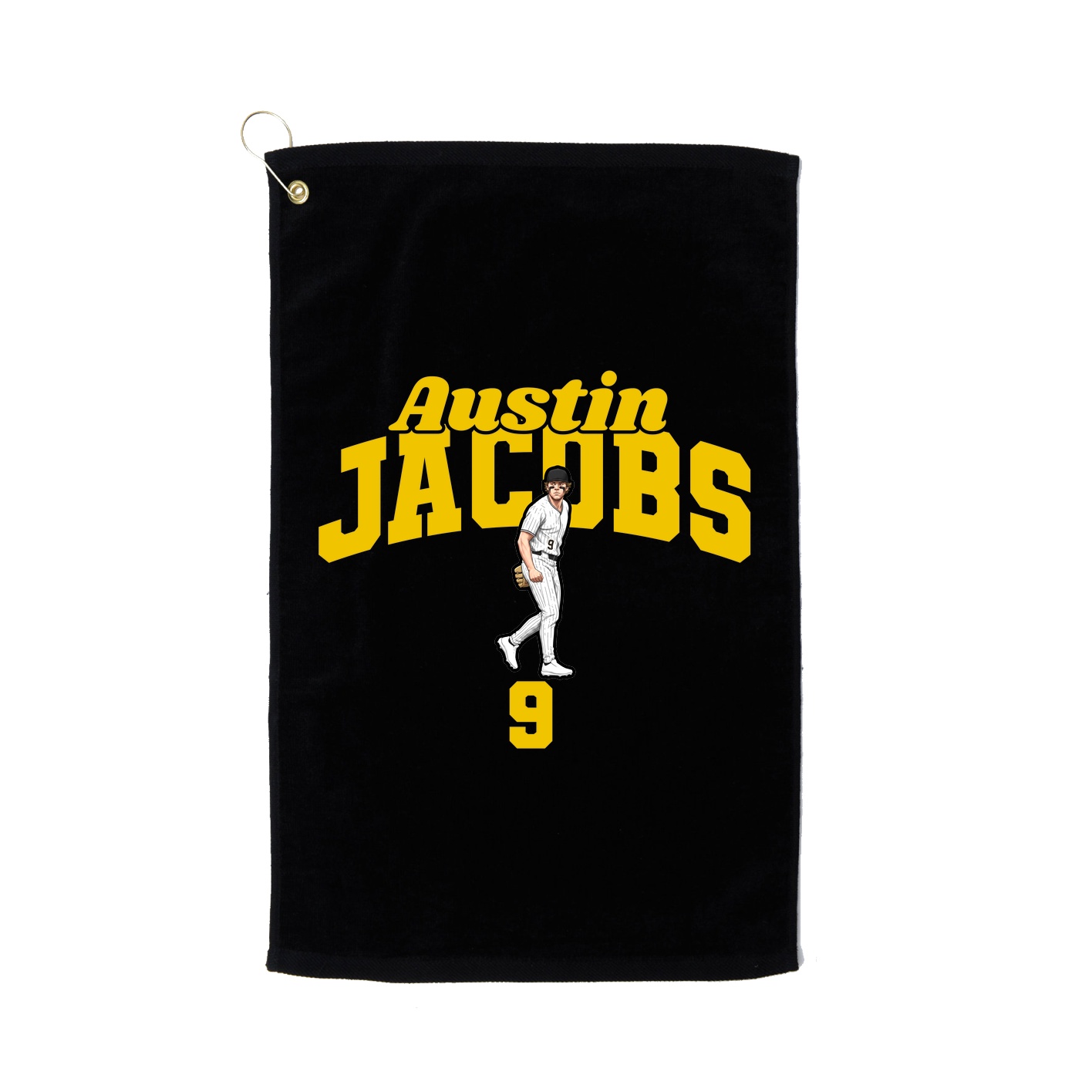 Golf Towel — Signature Arch in Black