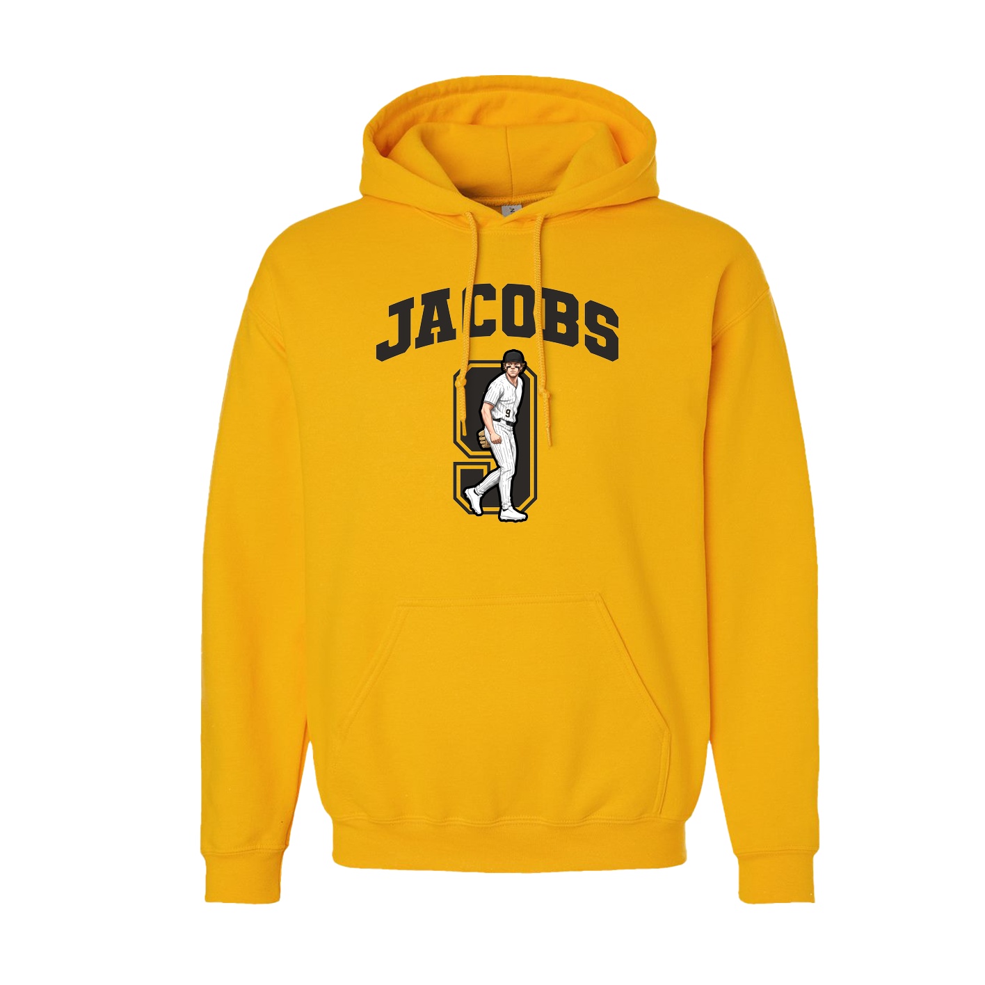 Hoodie — Number in Gold