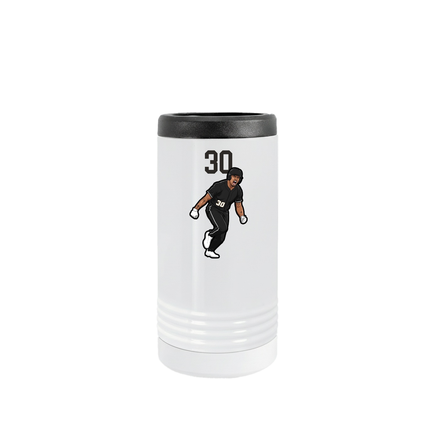 Slim Beverage Holder — Number Top in White