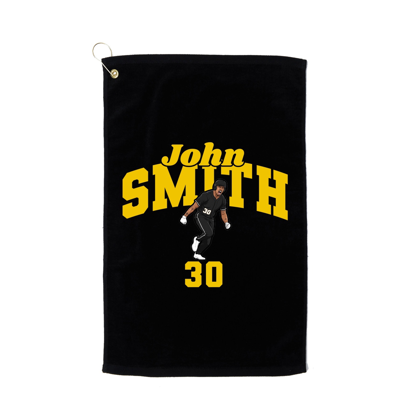 Golf Towel — Signature Arch in Black