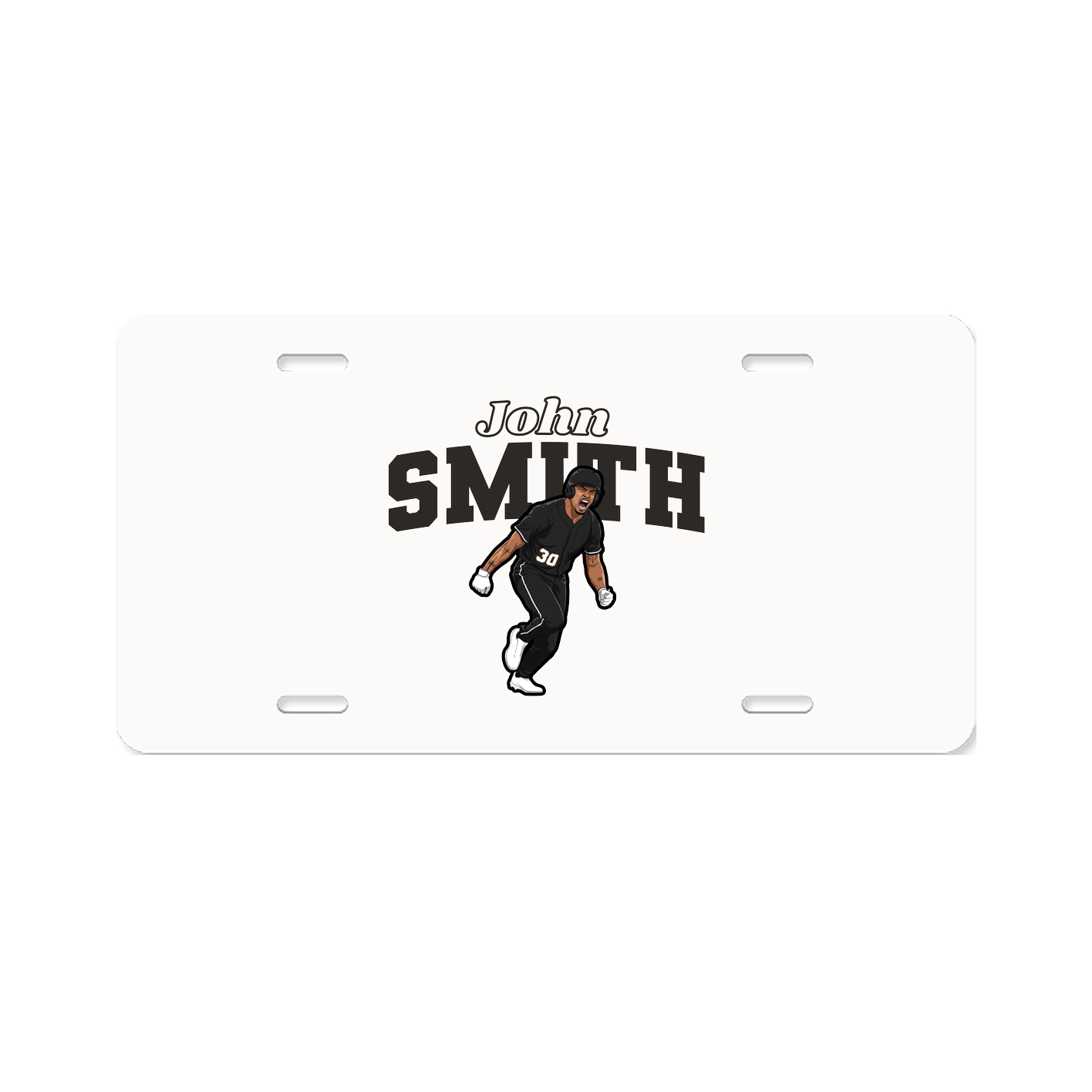 License Plate — Name Arch in Classic