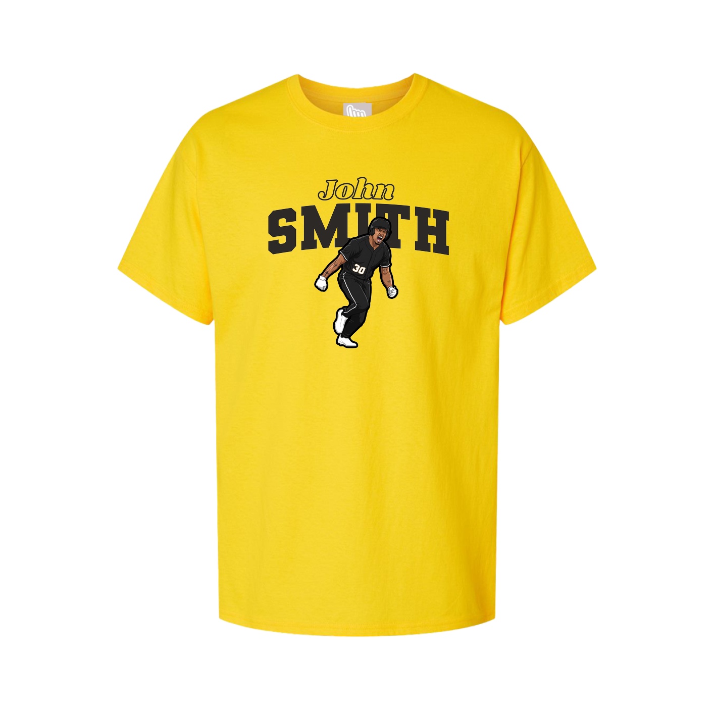 Youth Tee — Name Arch in Gold