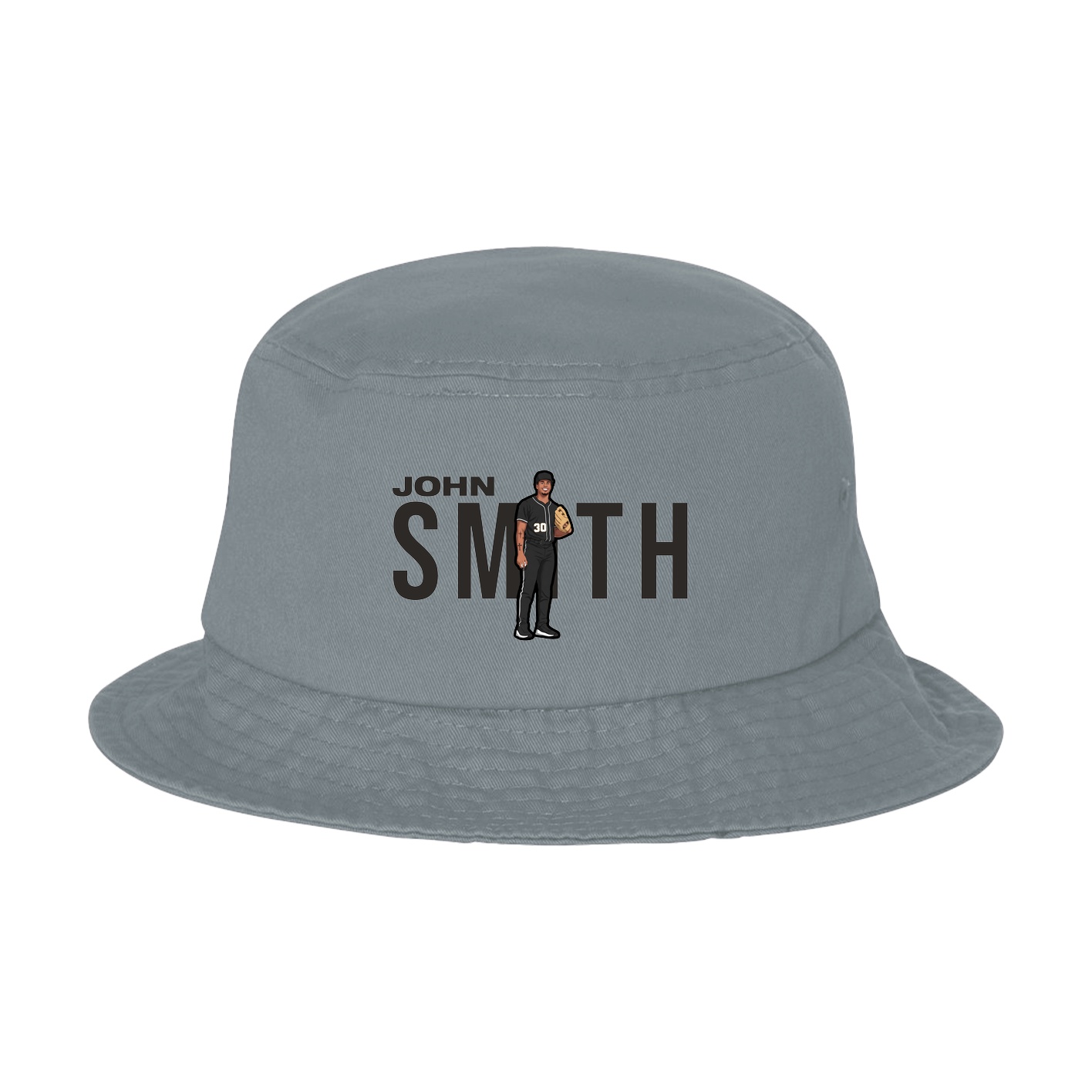 Bucket Cap — Player Name in Grey