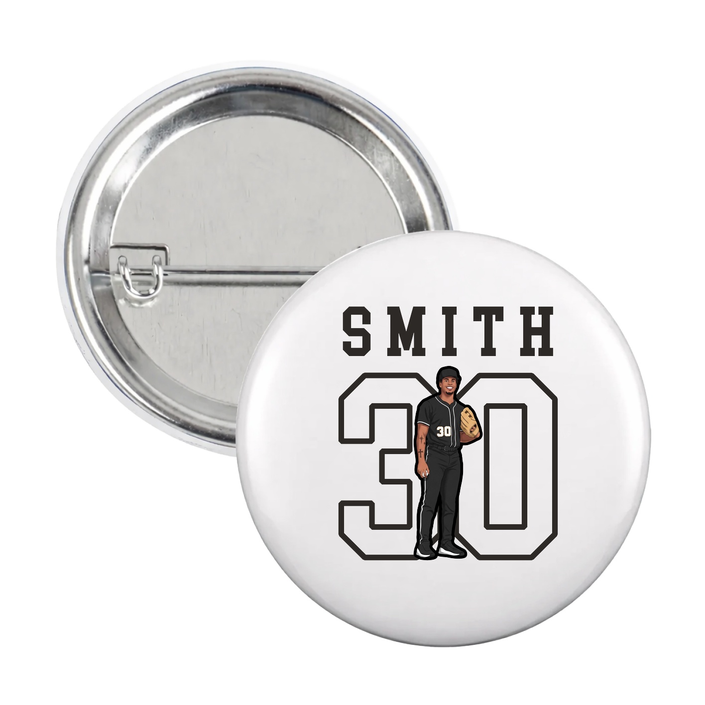 Game Day Button — Shirsey in White