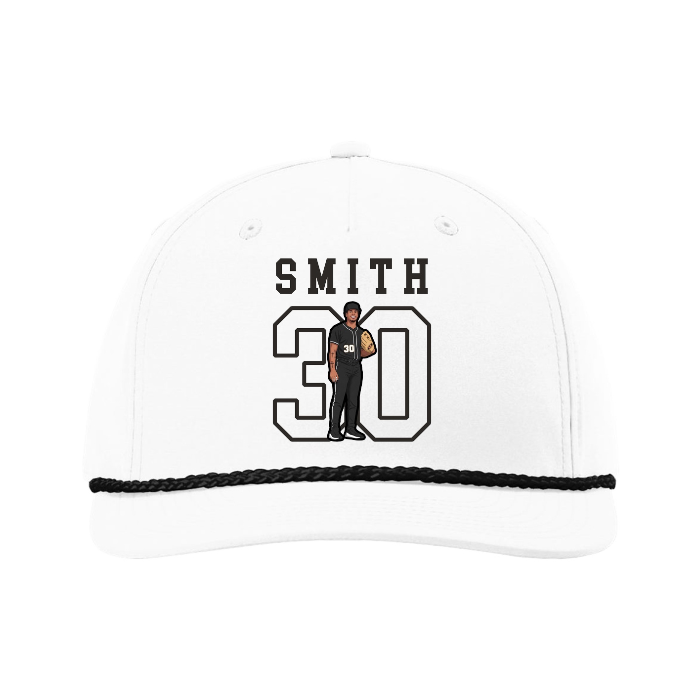 Five-Panel Classic Rope Cap — Shirsey in White