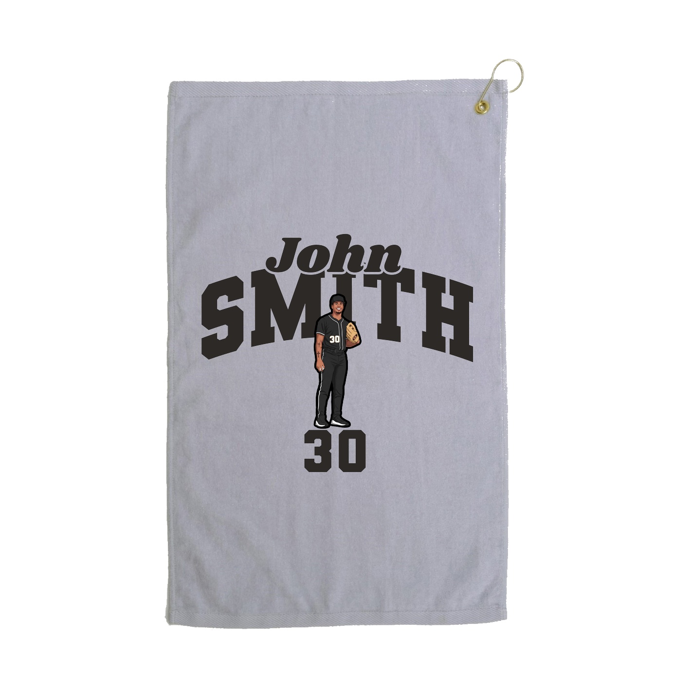 Golf Towel — Signature Arch in Grey