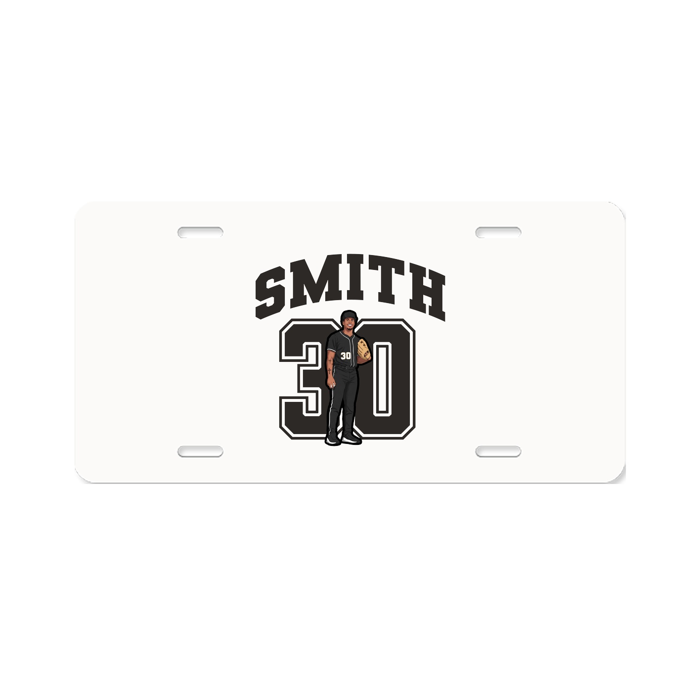 License Plate — Number in Classic
